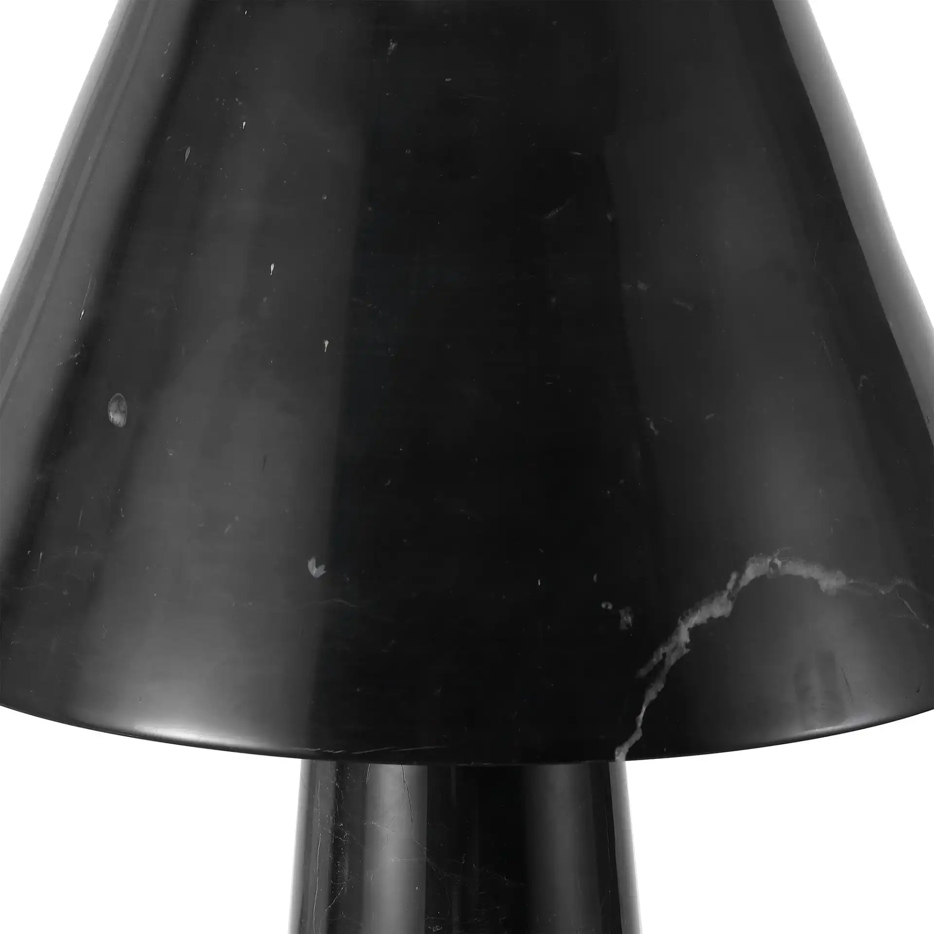 Henrik Marble Table Lamp in Black in a styled room
