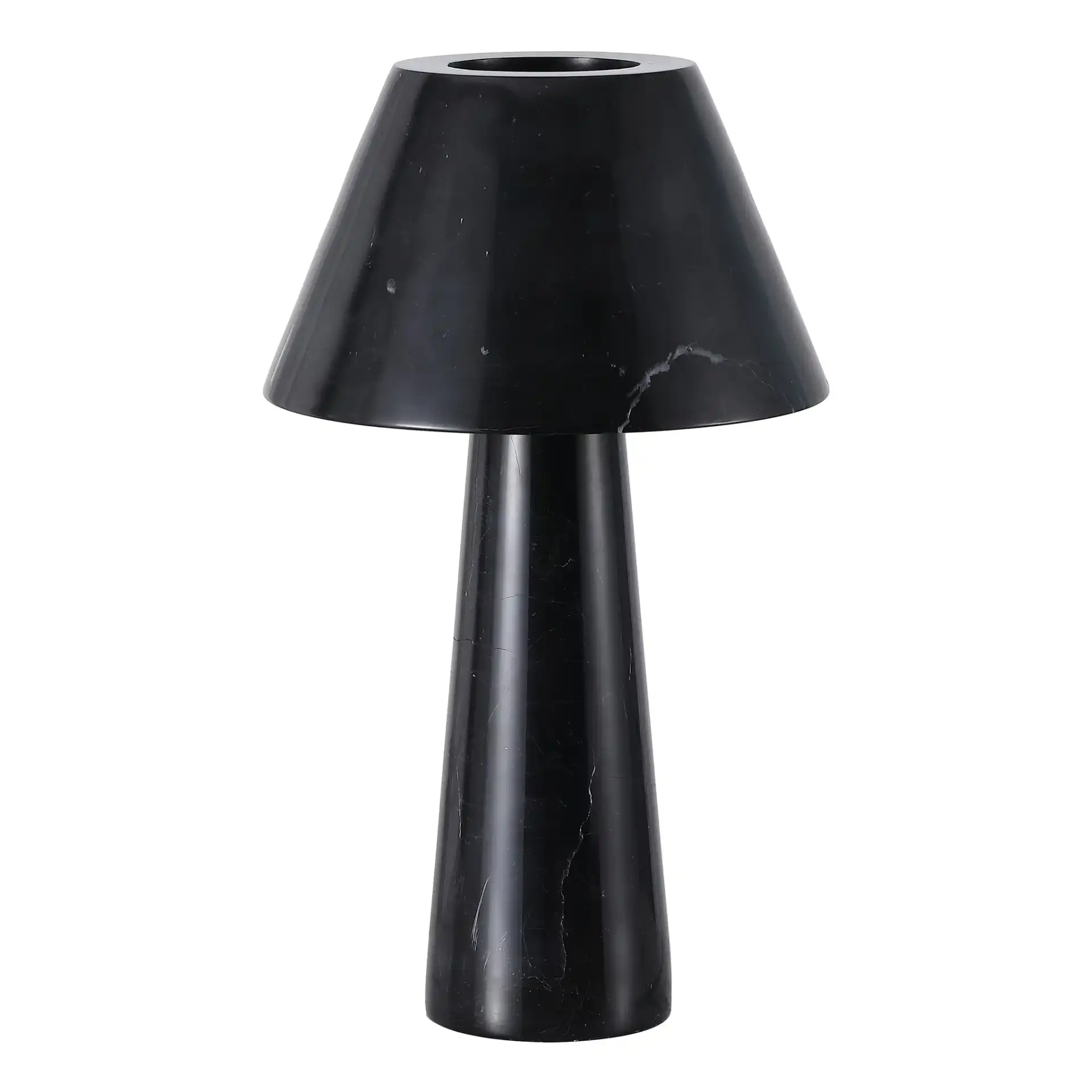 Henrik Marble Table Lamp in Black, detail view