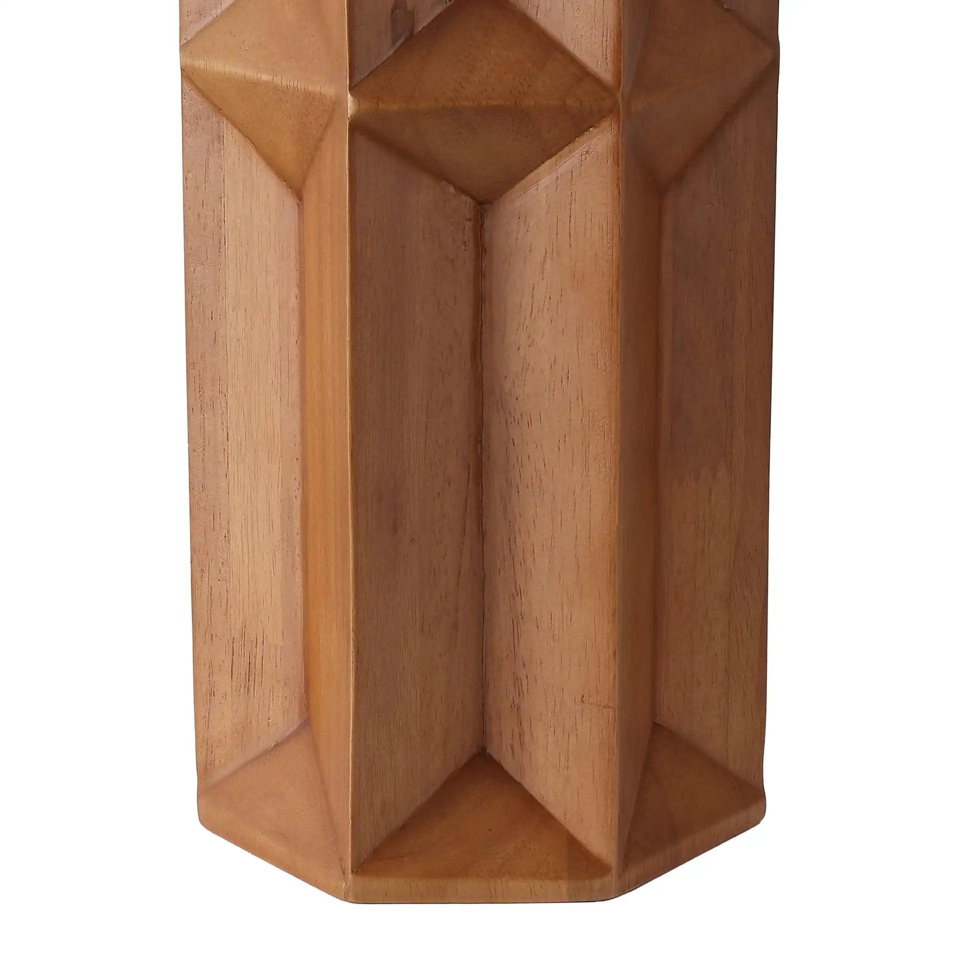 Ferdinand Wood Table Lamp in Walnut / White in a styled room