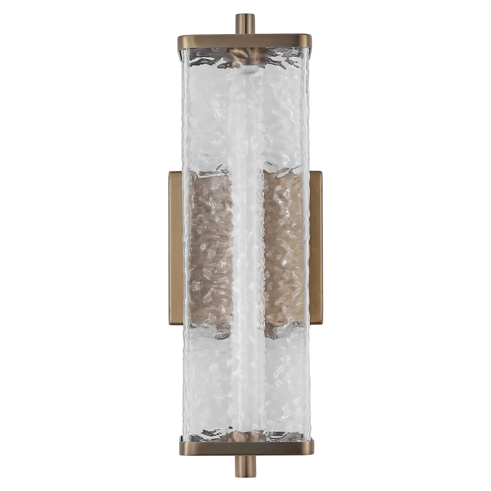 Tarabrielle Wall Sconce in Brass / Clear, detail view