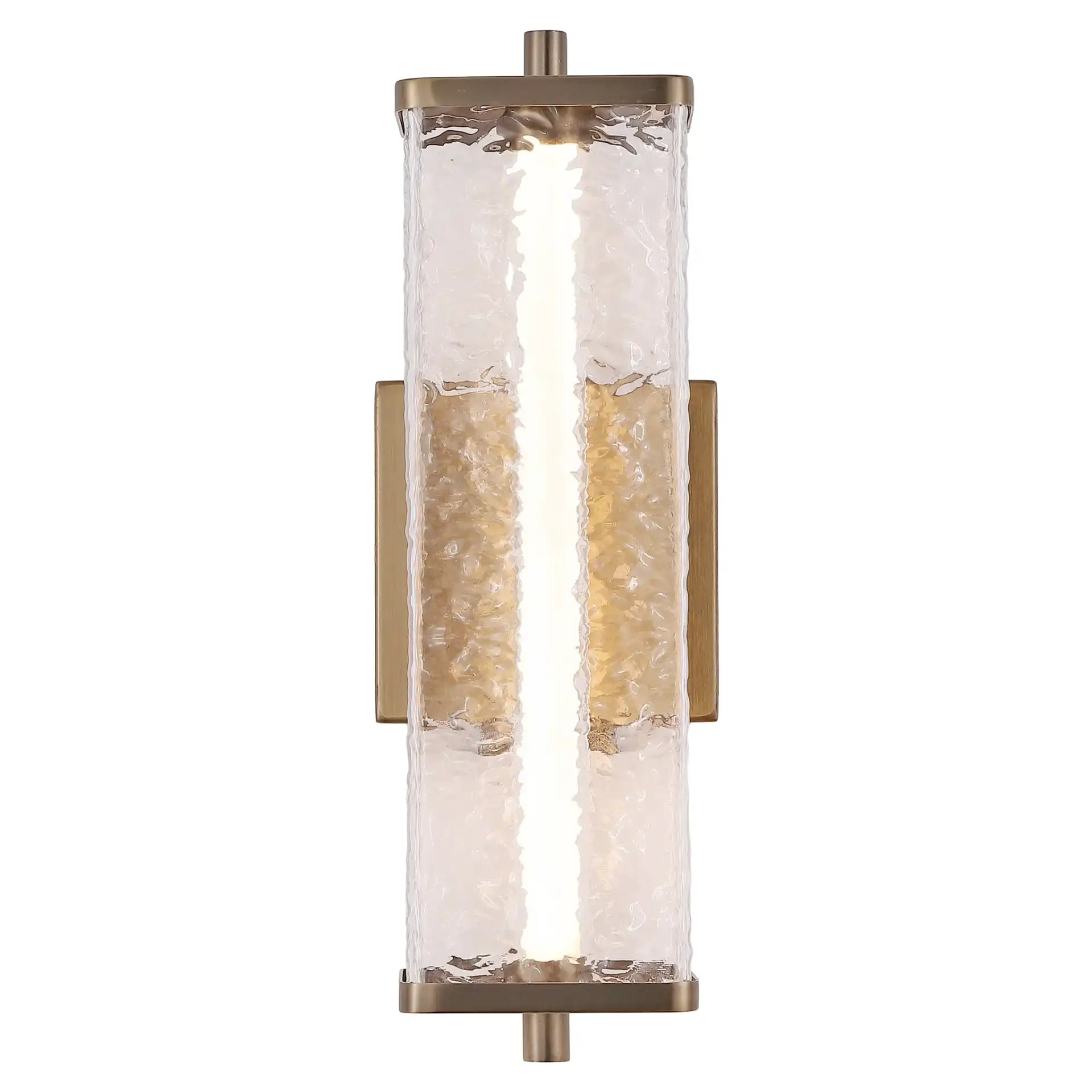 Tarabrielle Wall Sconce in Brass / Clear