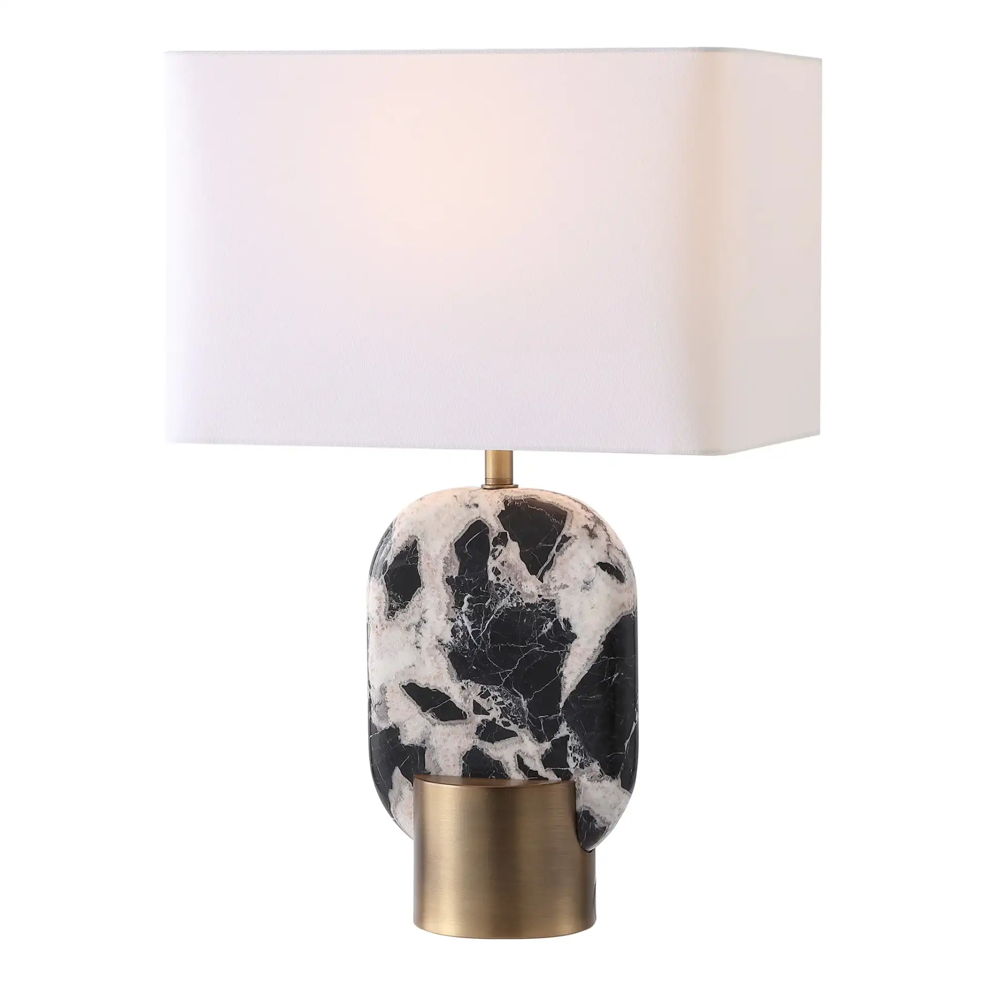 Tarastella Marble Table Lamp in Black / White