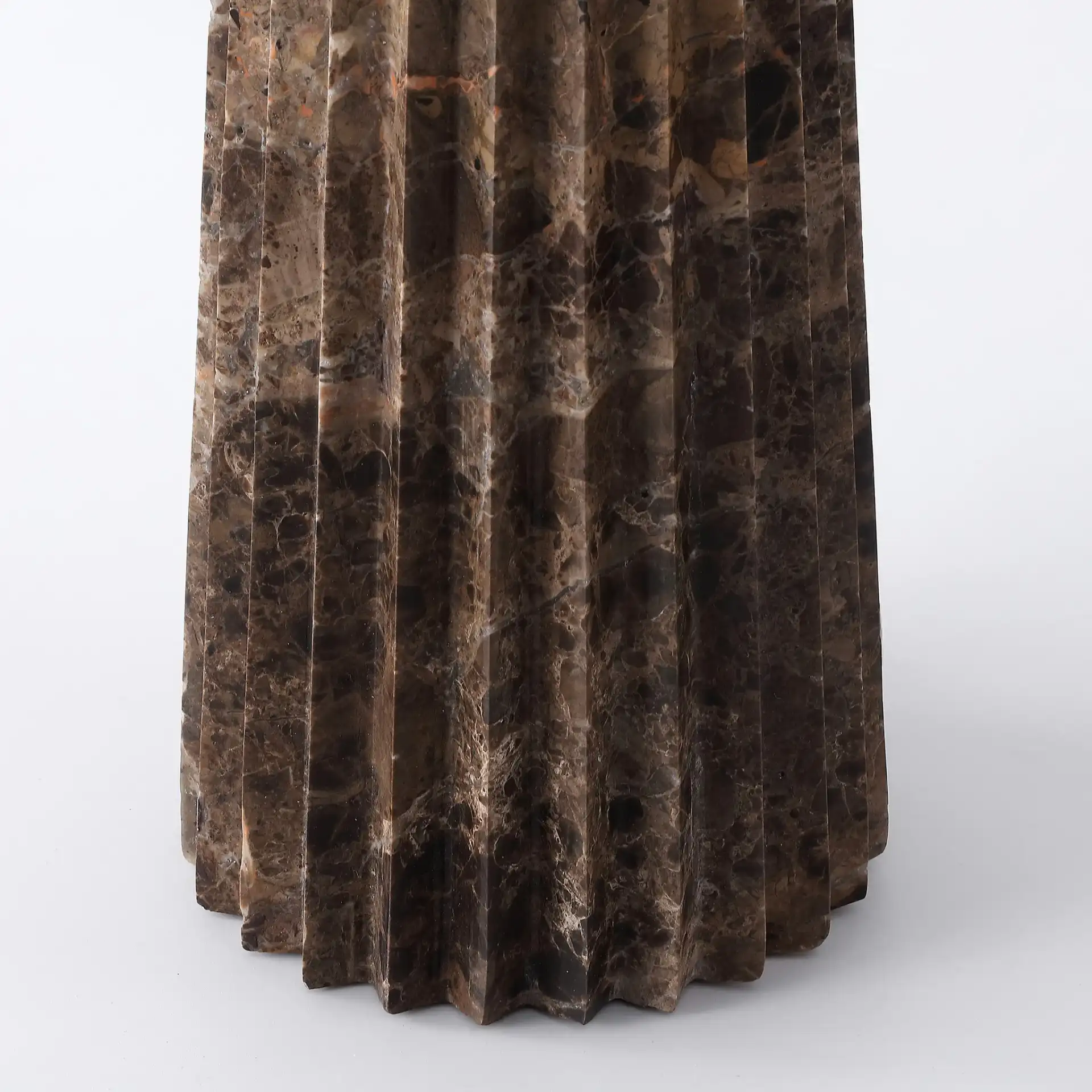 Tashalyn Marble Table Lamp in Dark Grey / White in a styled room