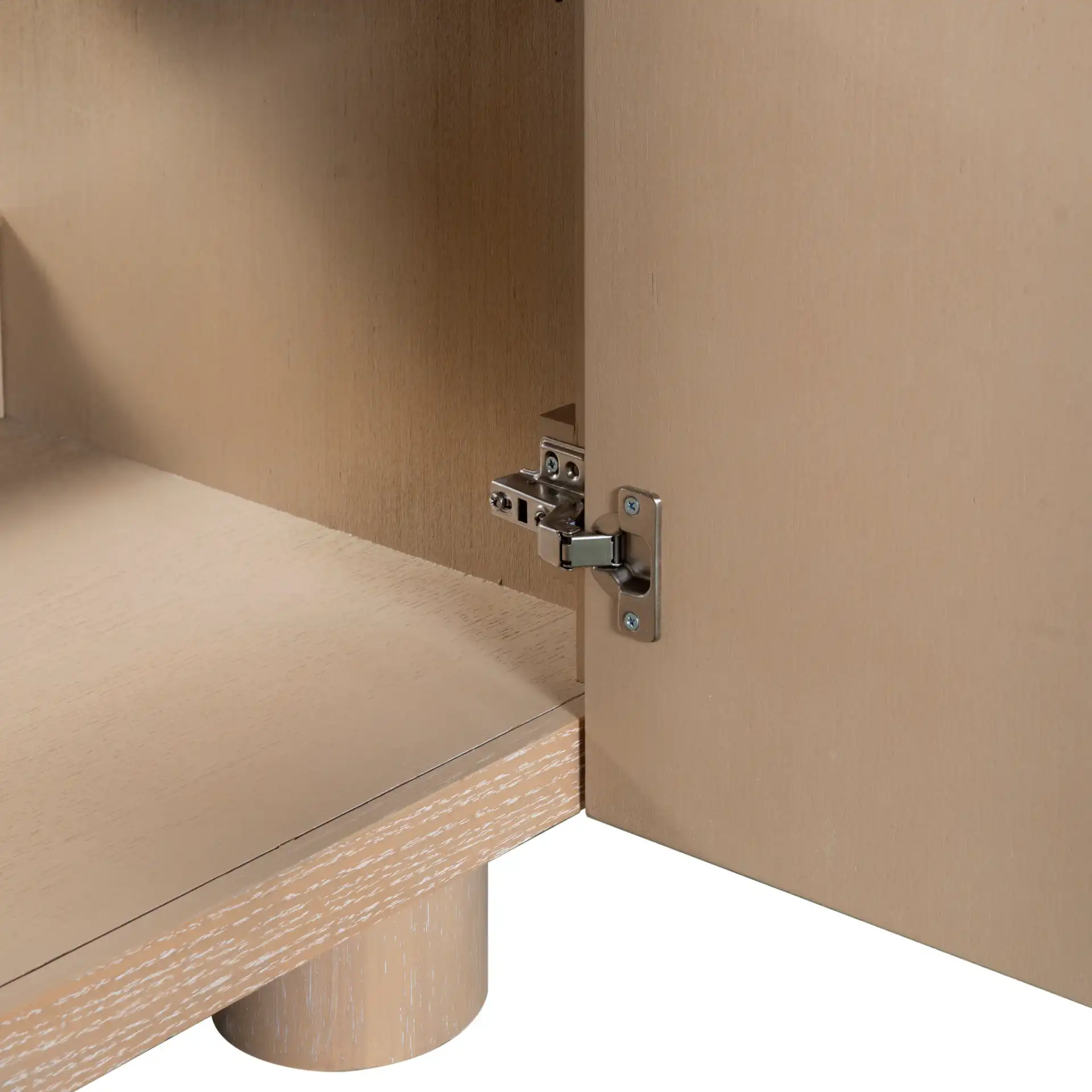 Cindybella Vanity in Natural / White in a styled room