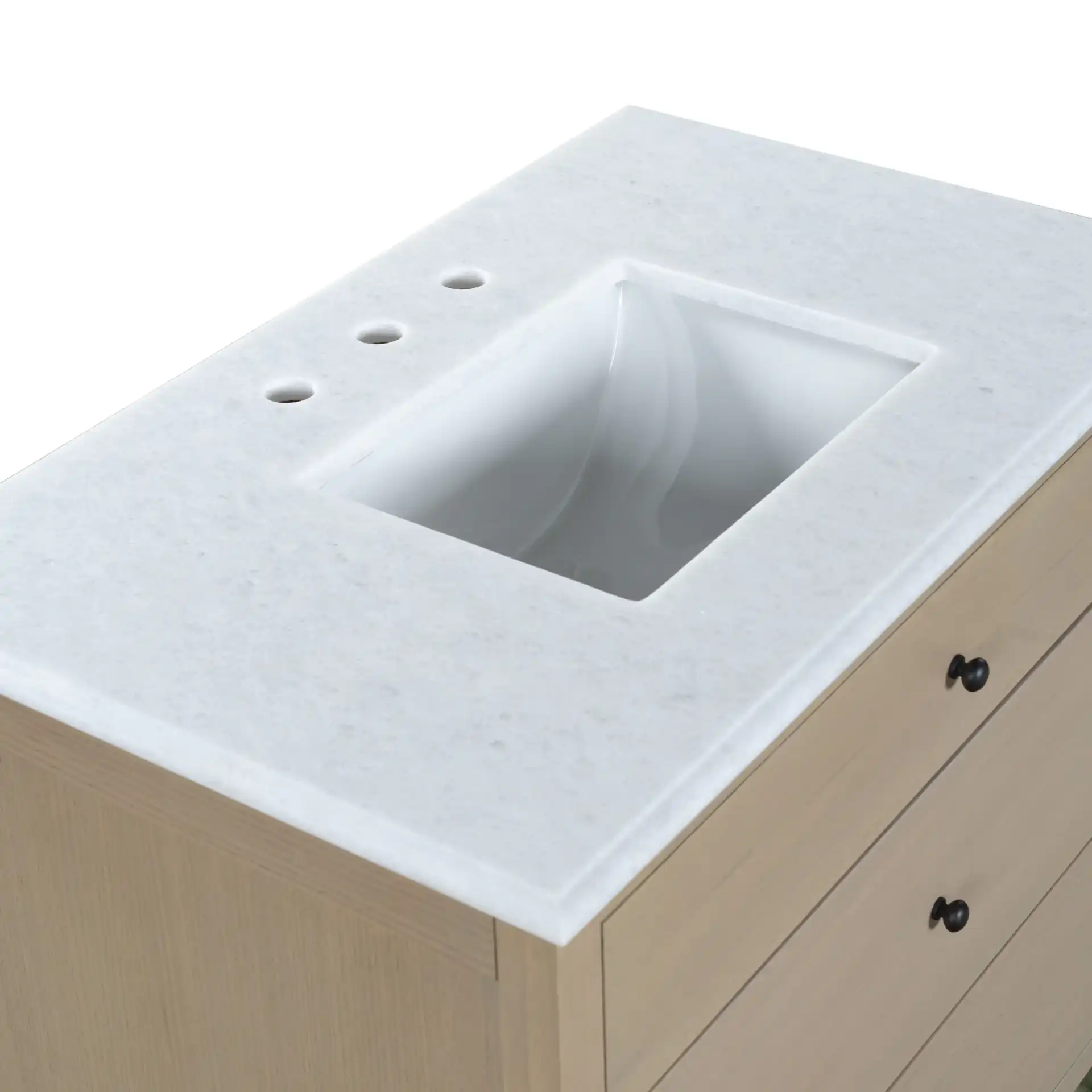 Oliviabella Vanity in Natural / White in a styled room