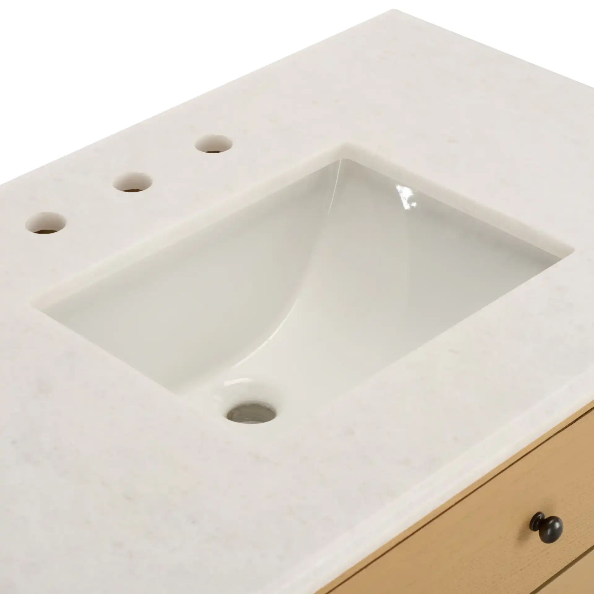 Oliviabella Vanity in Natural / White in a styled room
