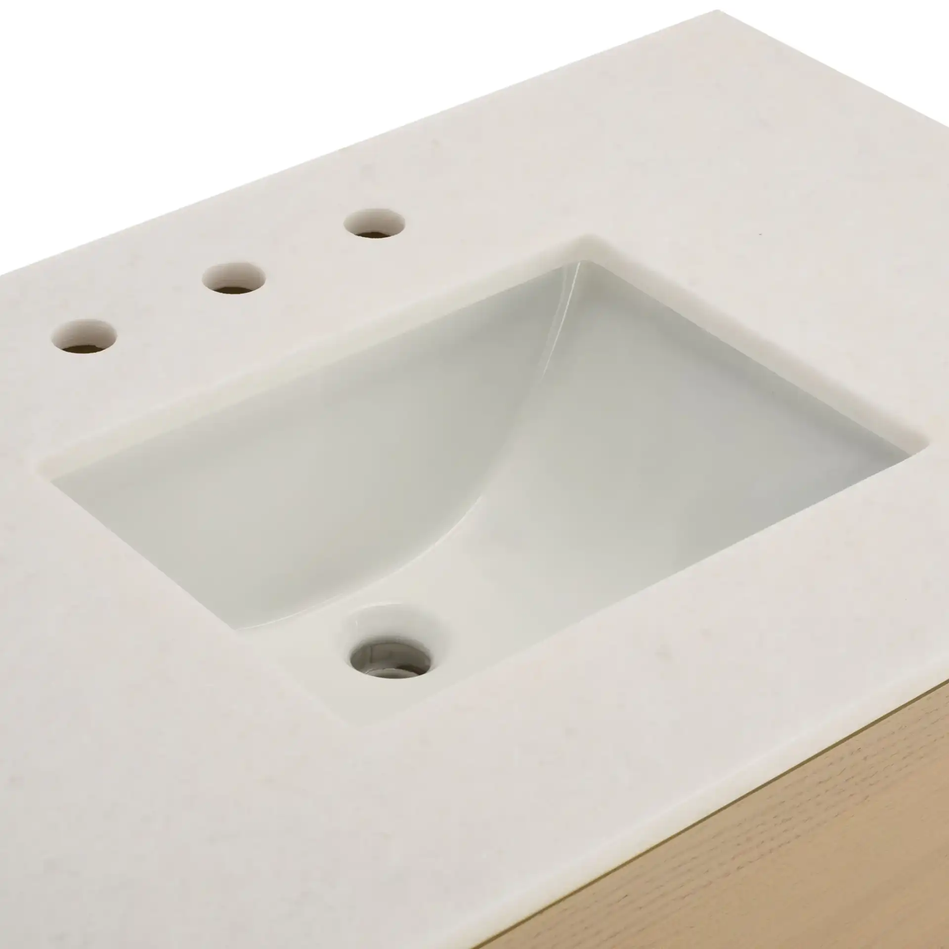 Clairebeth Vanity in Natural / White in a styled room