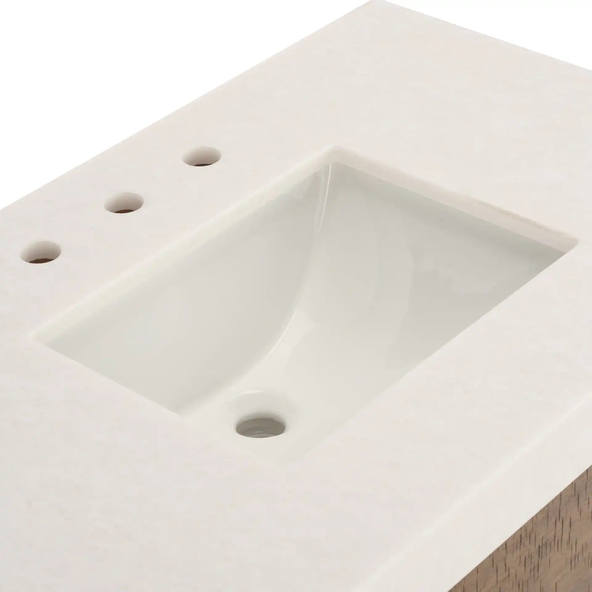 Alberto Vanity in Walnut / White in a styled room