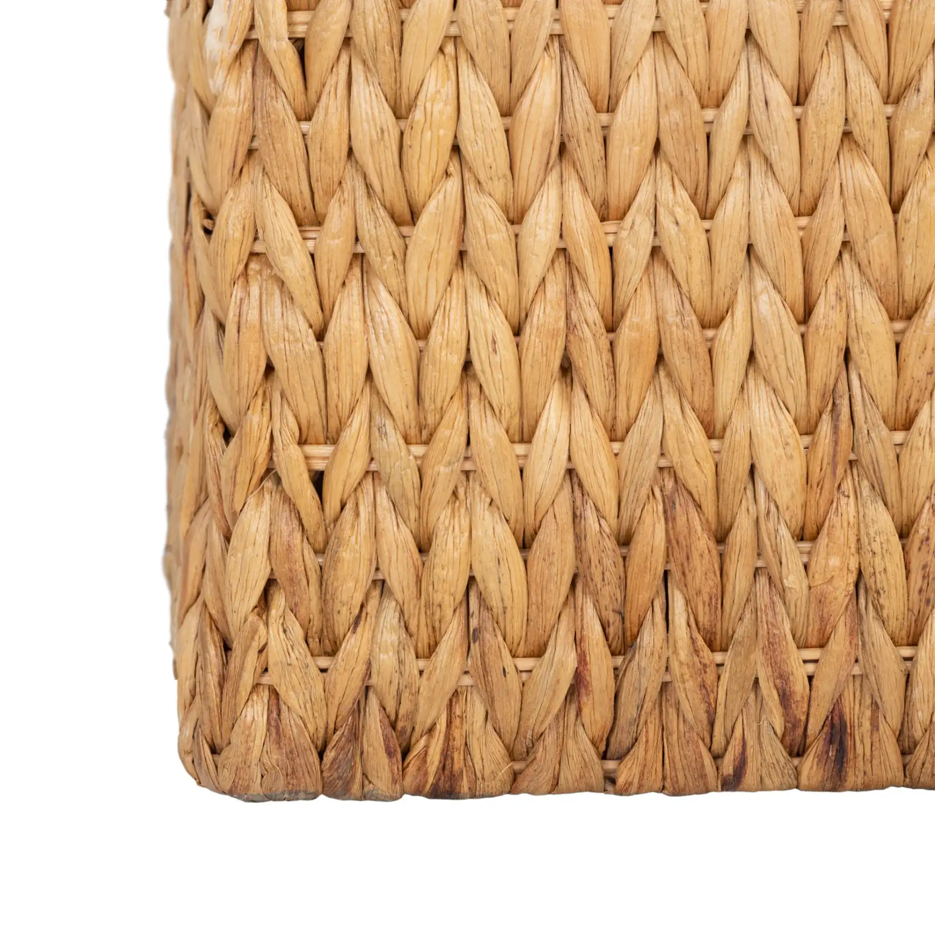 Solomon Water Hyacinth Chair in Natural / Beige, detail view