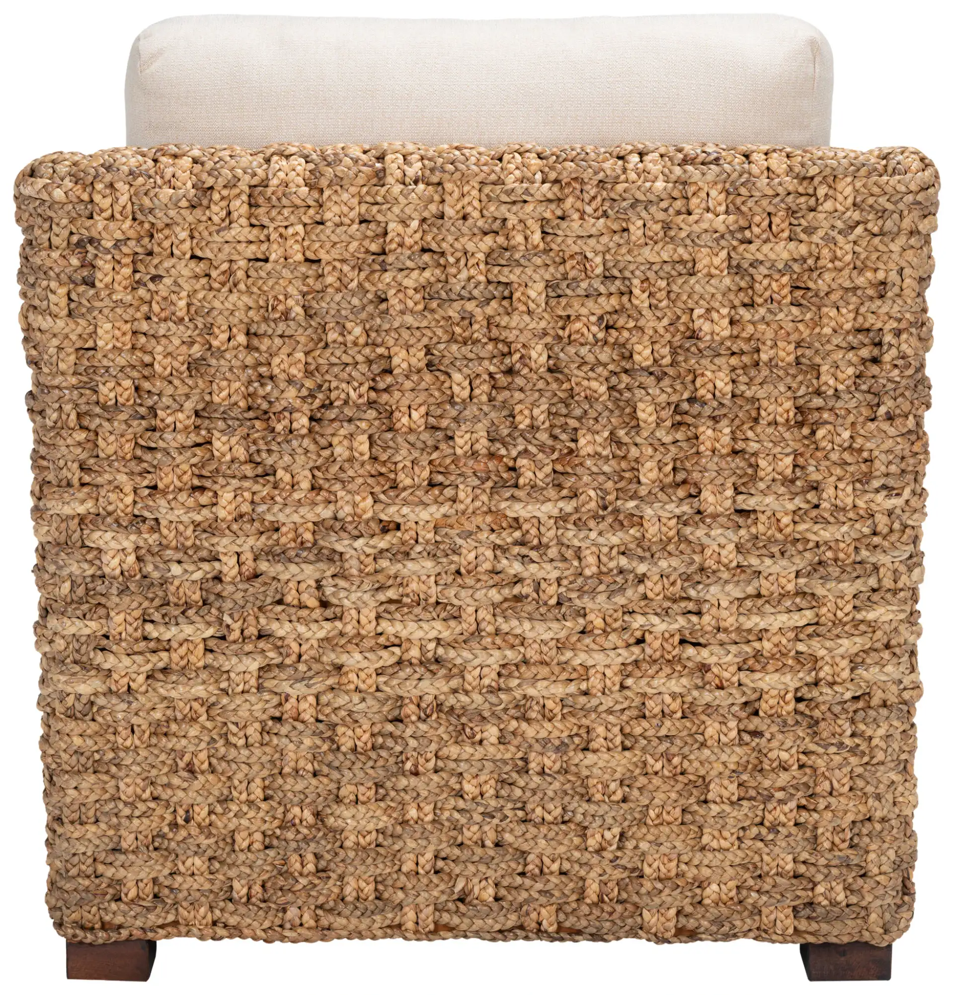 Gregory Water Hyacinth Chair in Natural / Beige, detail view