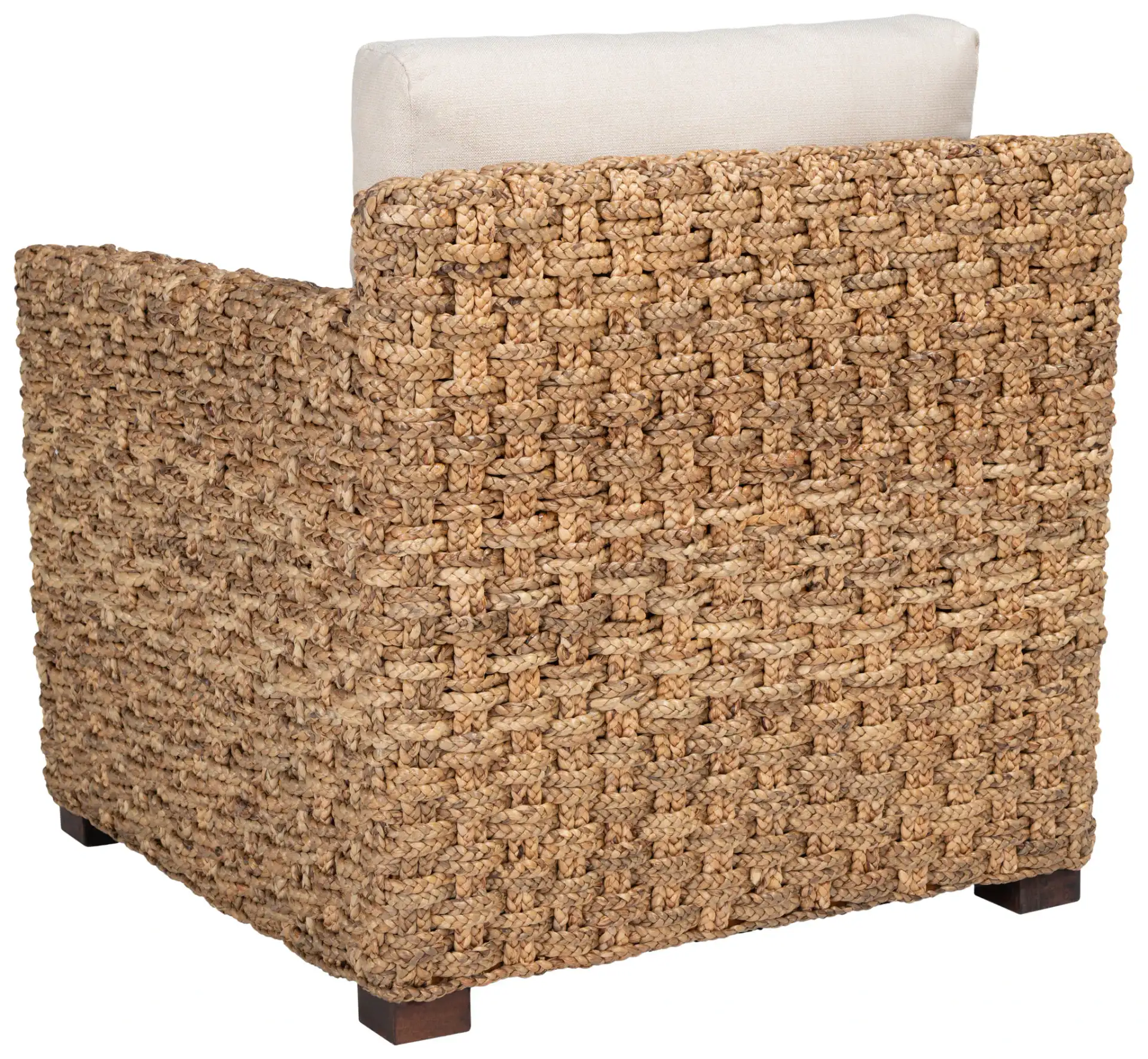 Gregory Water Hyacinth Chair in Natural / Beige, detail view