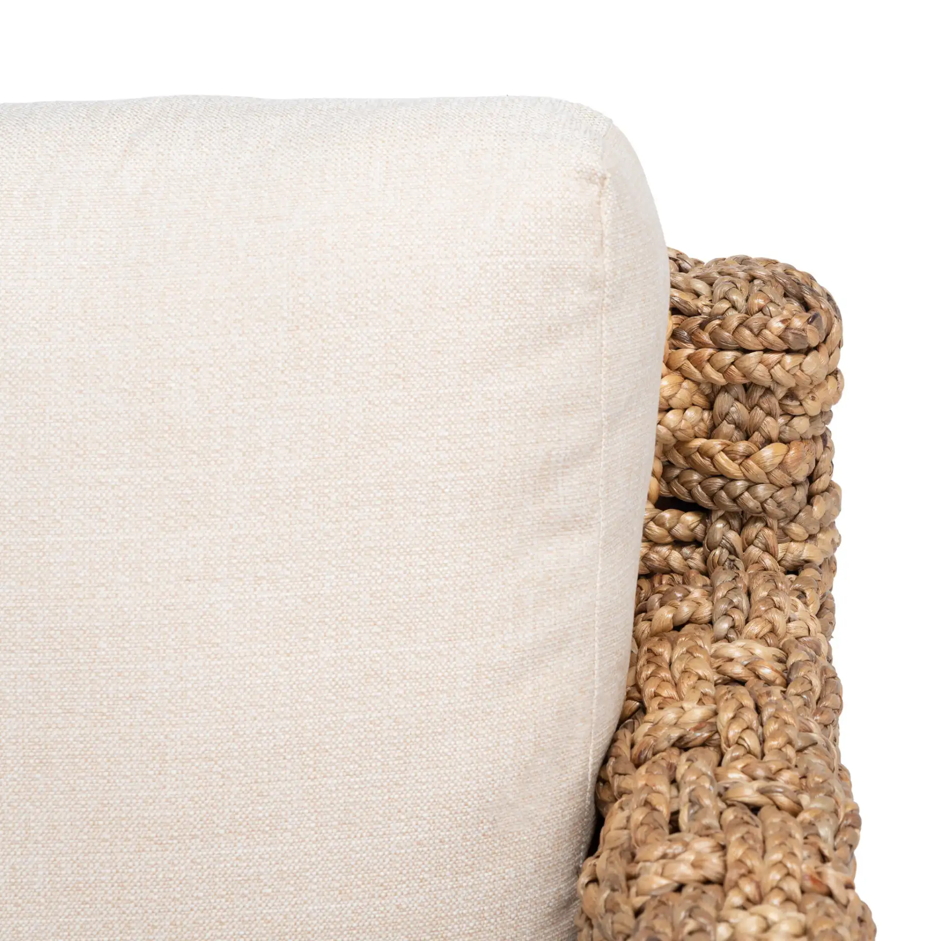 Gregory Water Hyacinth Chair in Natural / Beige in a styled room
