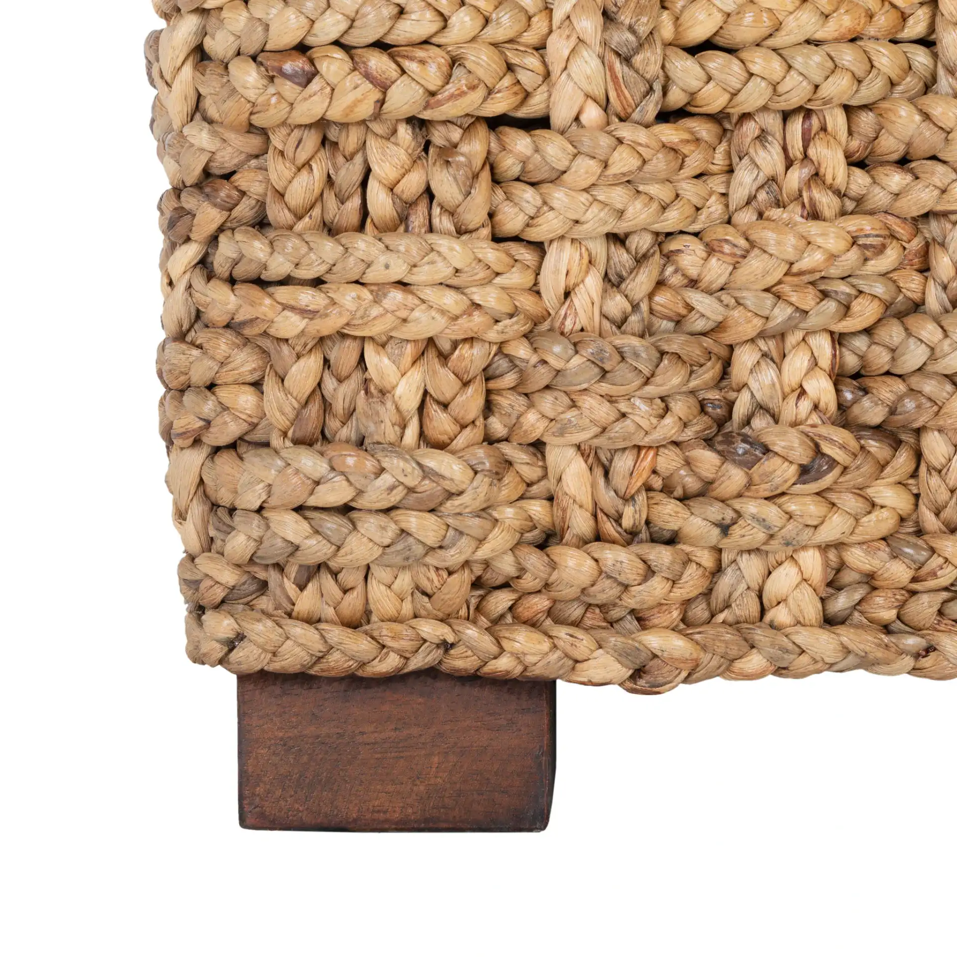 Gregory Water Hyacinth Chair in Natural / Beige, detail view