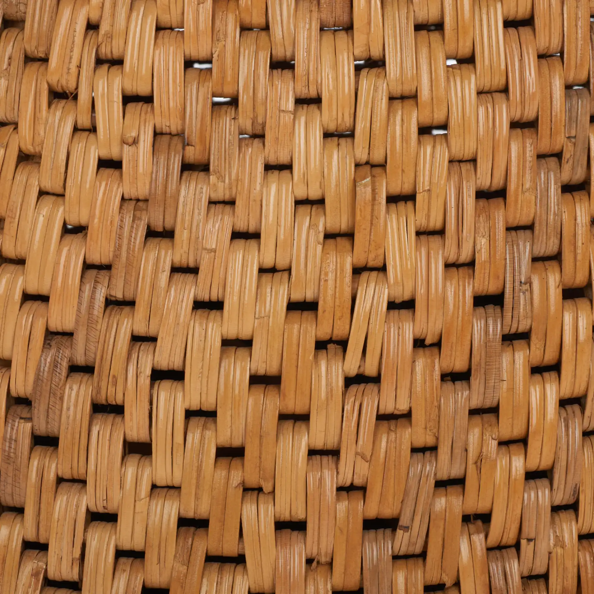 Lianne Rattan Round Coffee Table in Natural, detail view