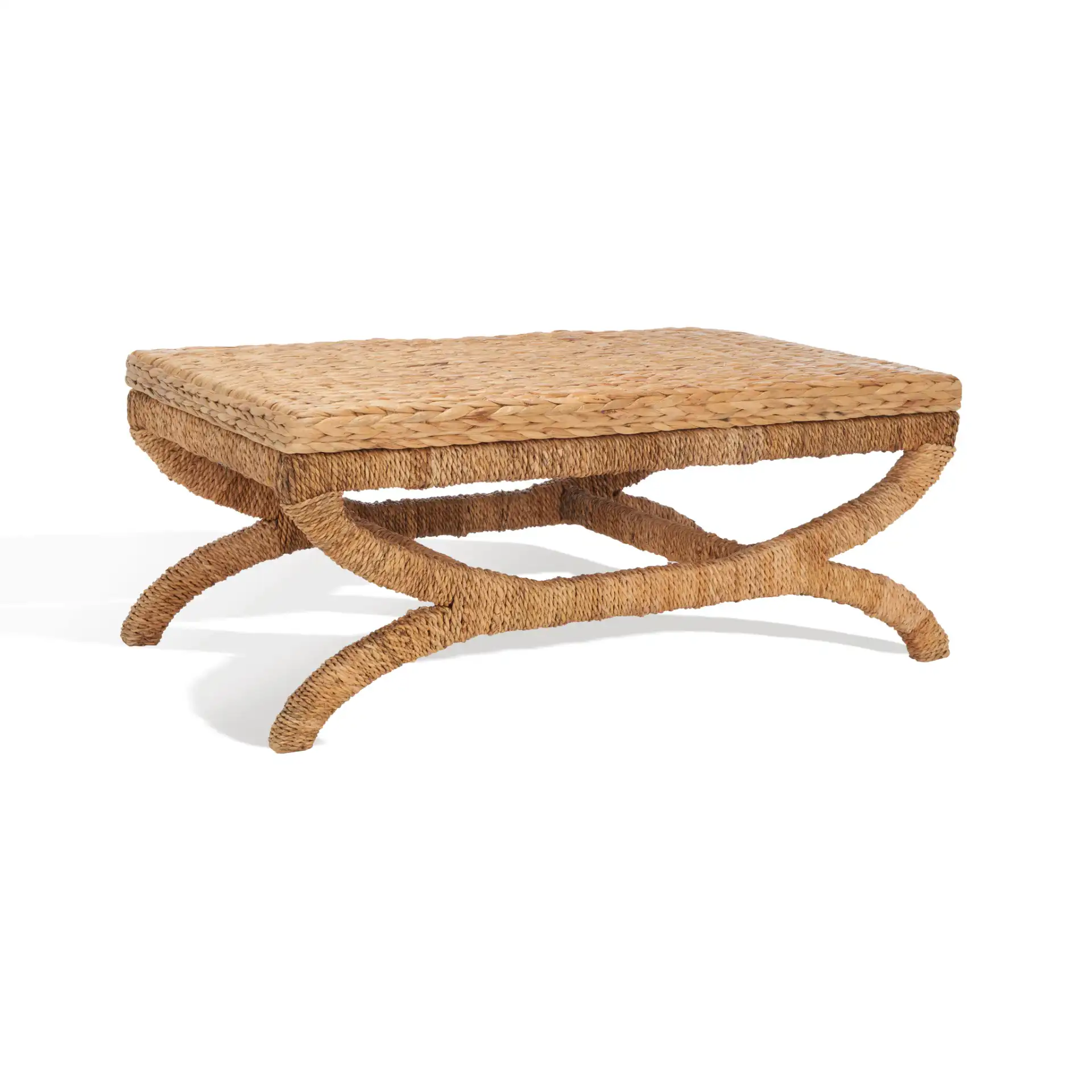Caycee Waterhyacinth Table in Natural, detail view