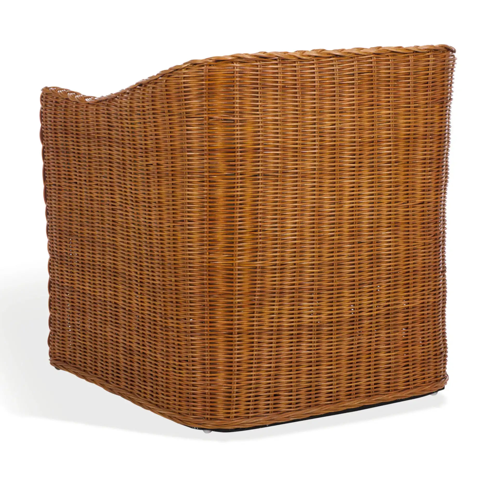 Sharon Rattan Accent Chair in Natural / Beige, detail view