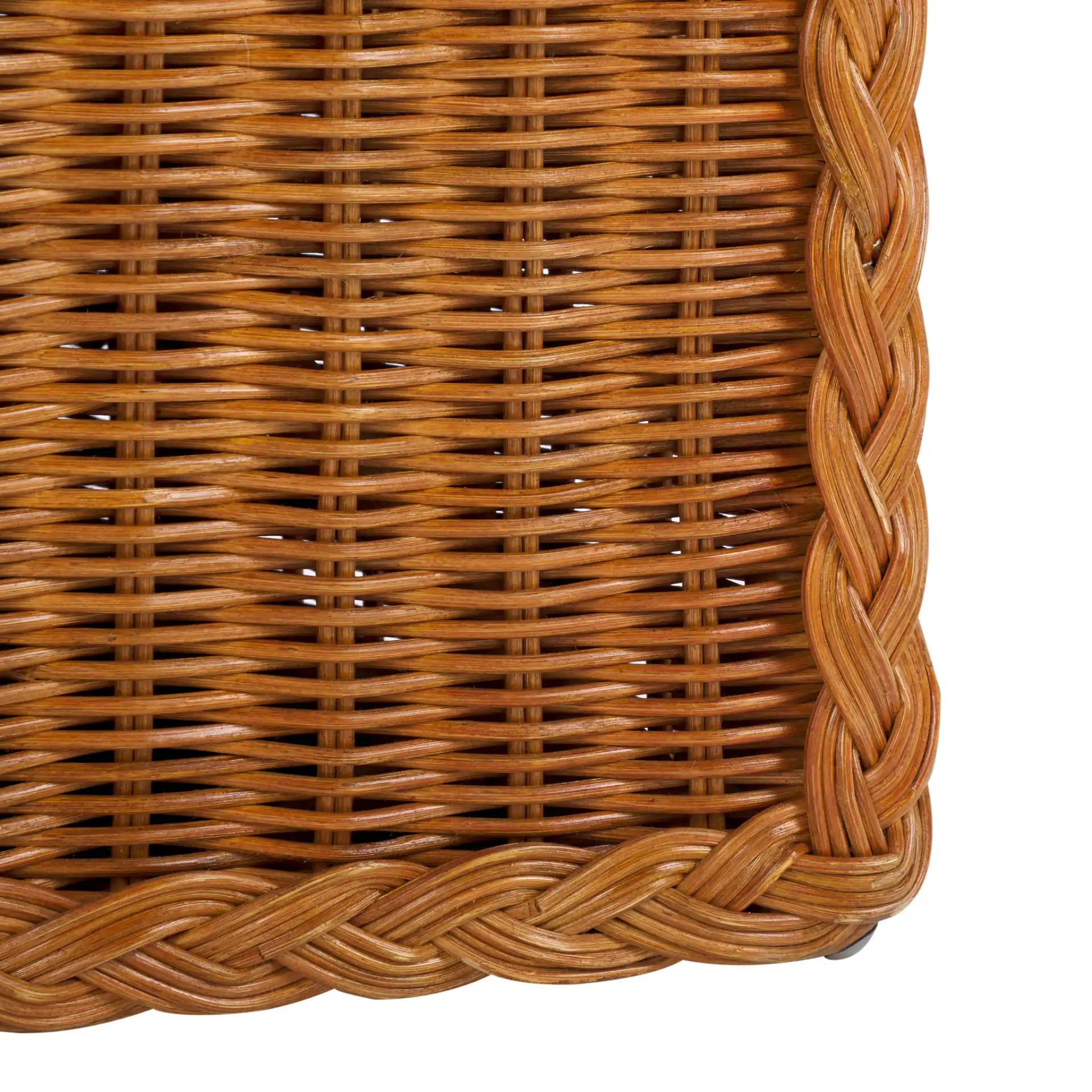 Sharon Rattan Accent Chair in Natural / Beige, detail view