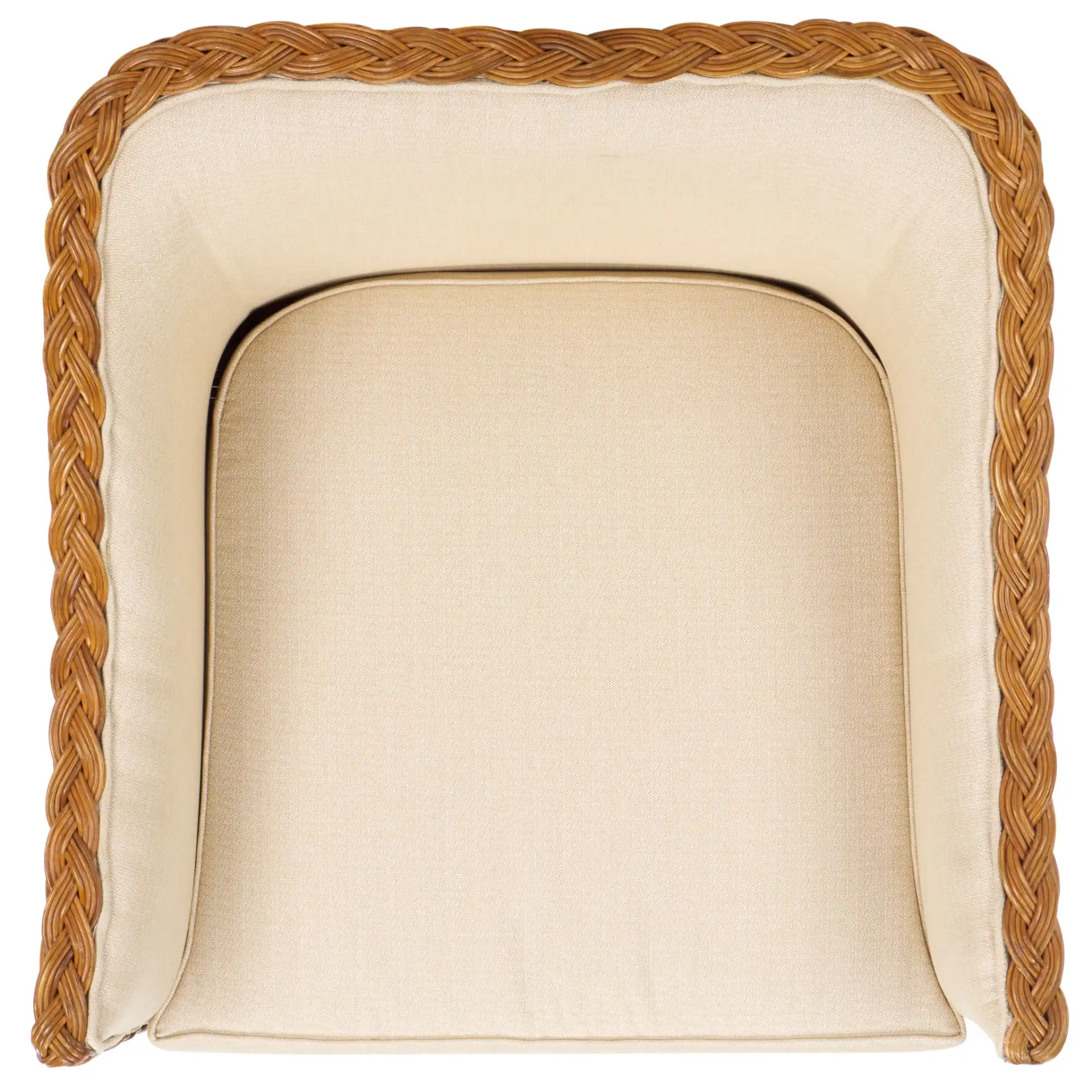Sharon Rattan Accent Chair in Natural / Beige, detail view