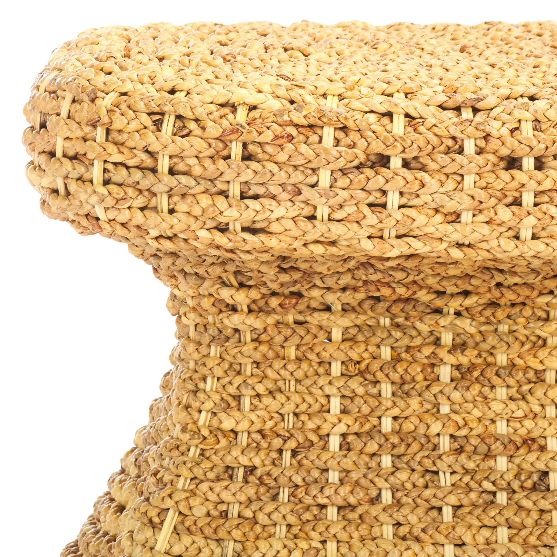 Caprianna Accent Table in Natural in a styled room