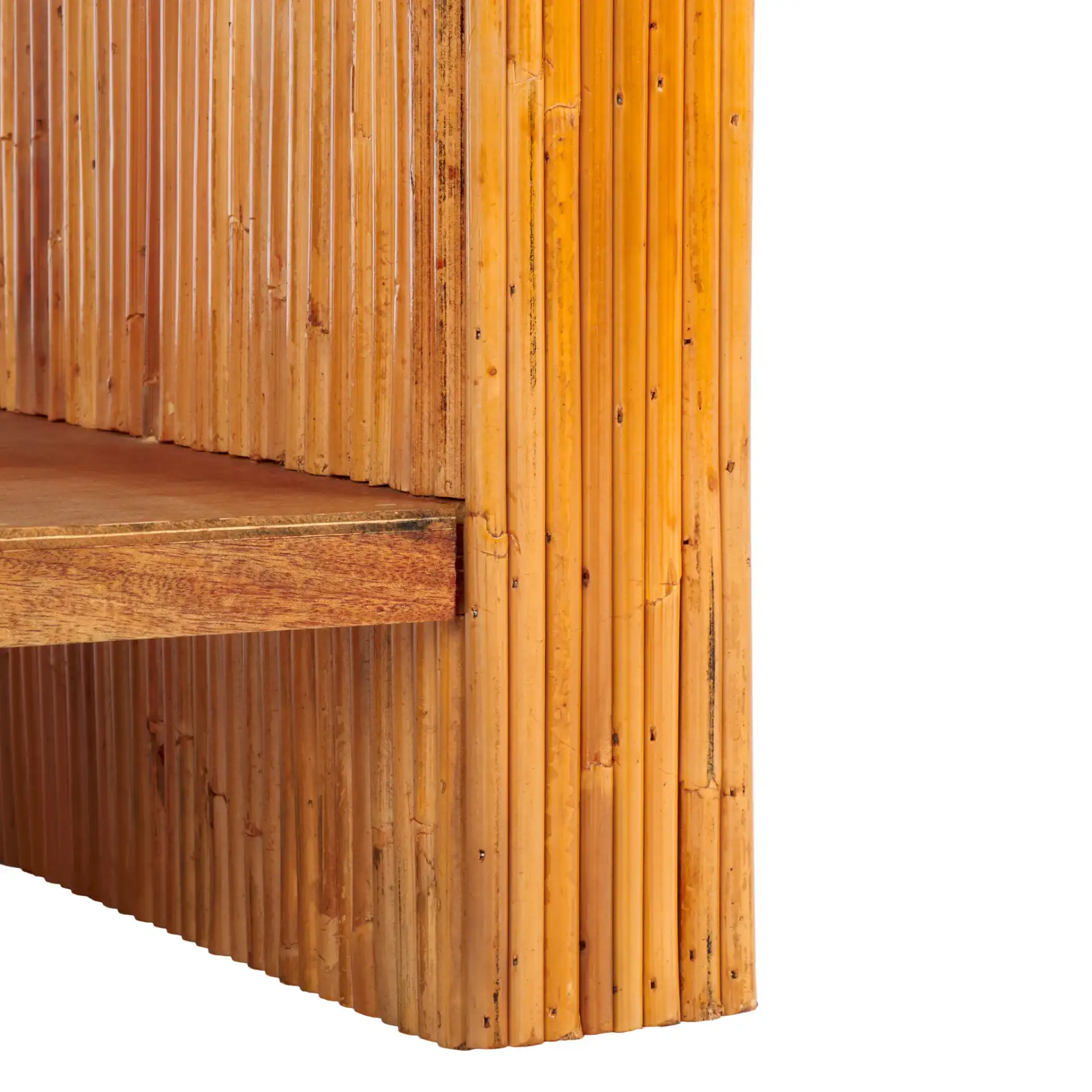 Dellabryn Rattan Accent Table in Natural, detail view