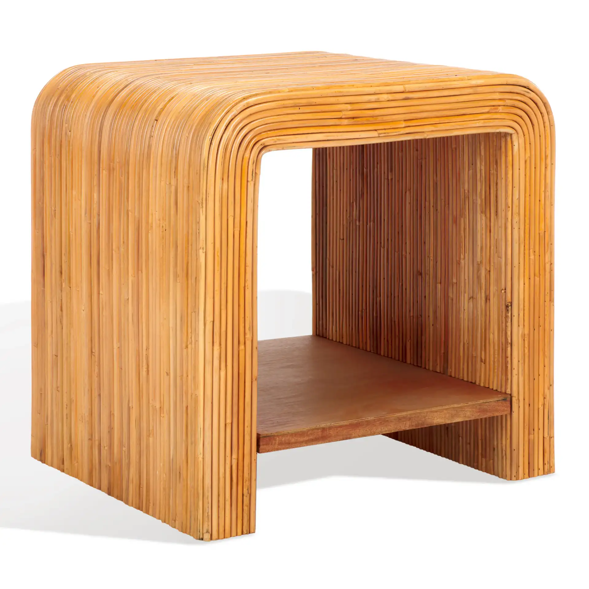 Dellabryn Rattan Accent Table in Natural, detail view
