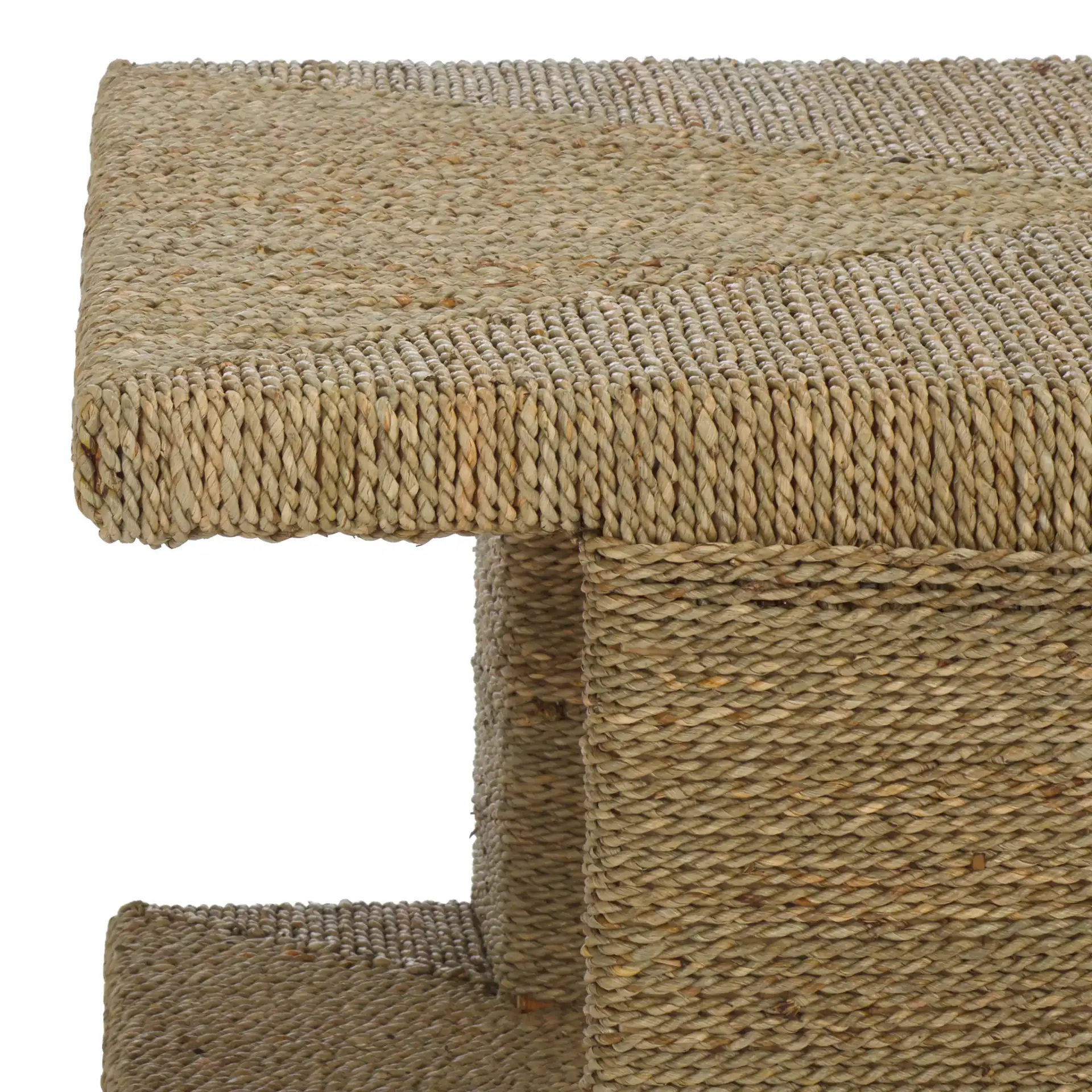 Malta Seagrass Coffee Table in Natural in a styled room