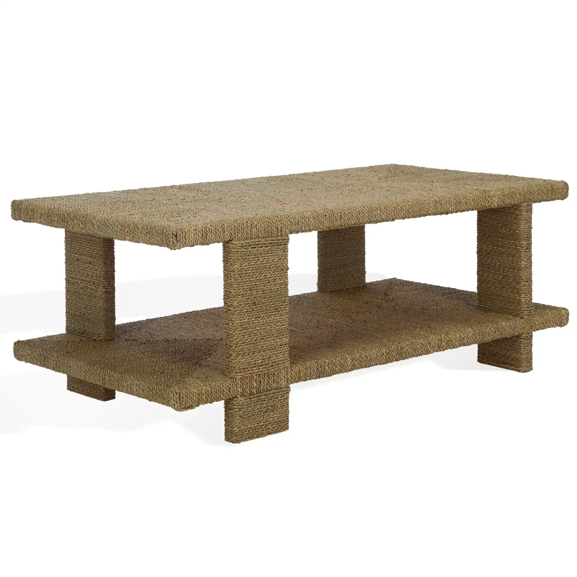 Malta Seagrass Coffee Table in Natural, detail view