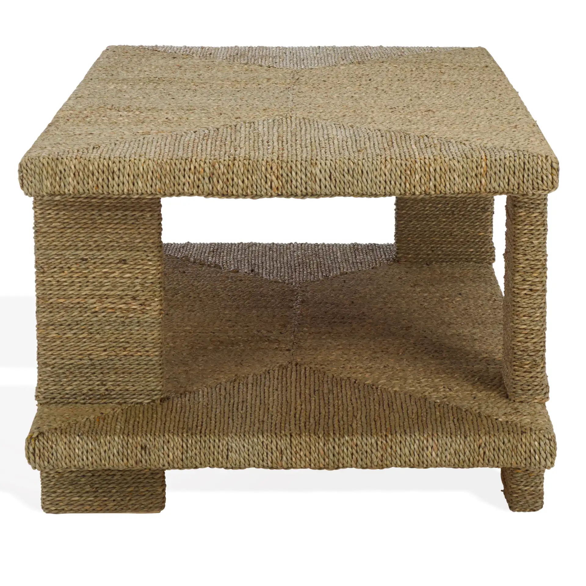 Malta Seagrass Coffee Table in Natural, detail view