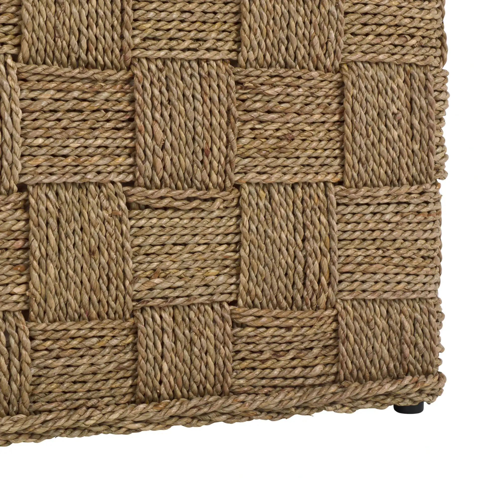 Norabelle Seagrass Coffee Table in Natural, detail view