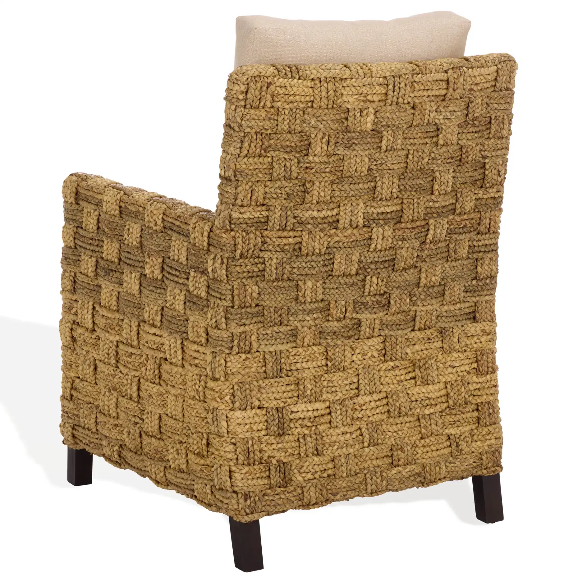 Gregory Tall Accent Chair in Natural / Beige, detail view