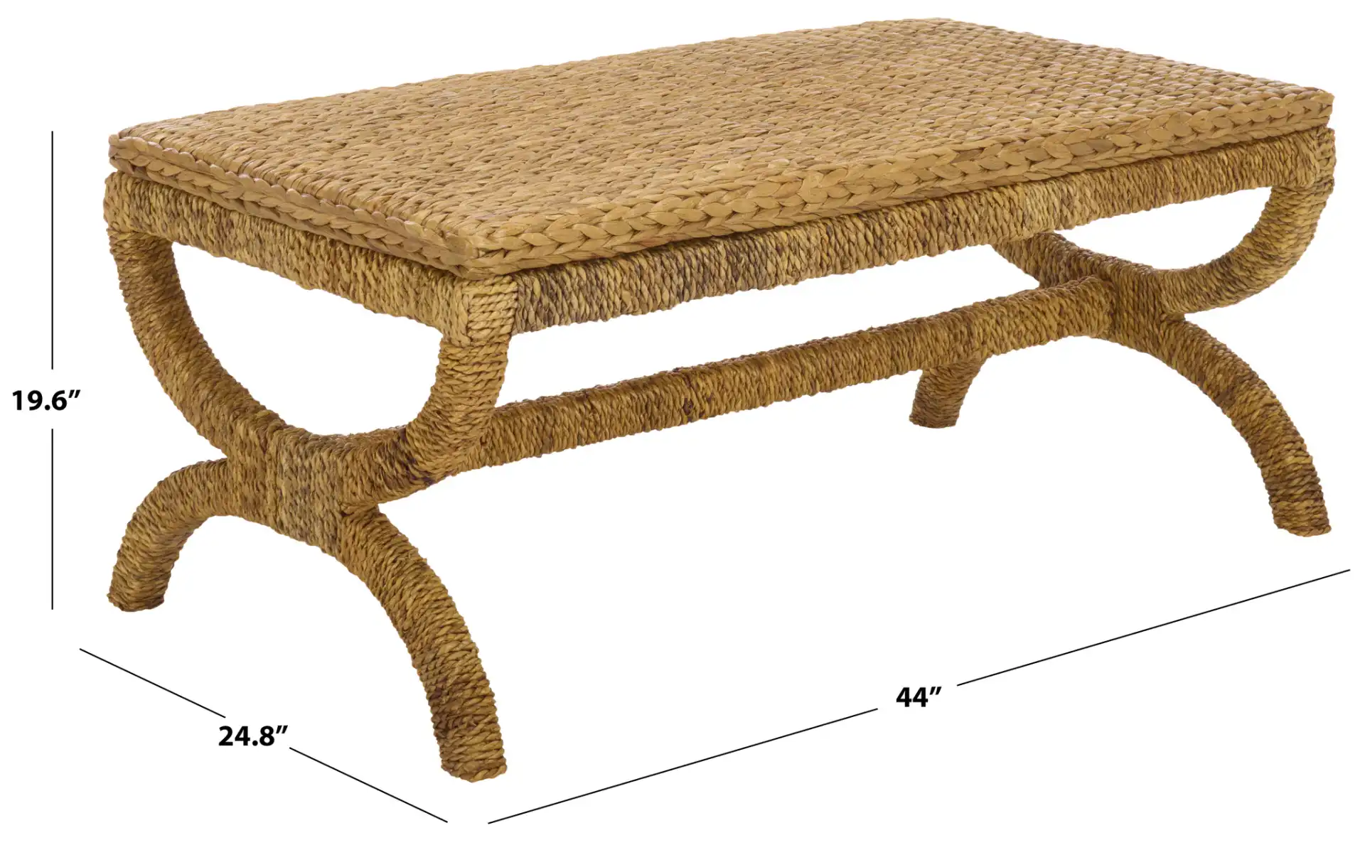 Larysa Abaca Coffee Table in Natural, detail view