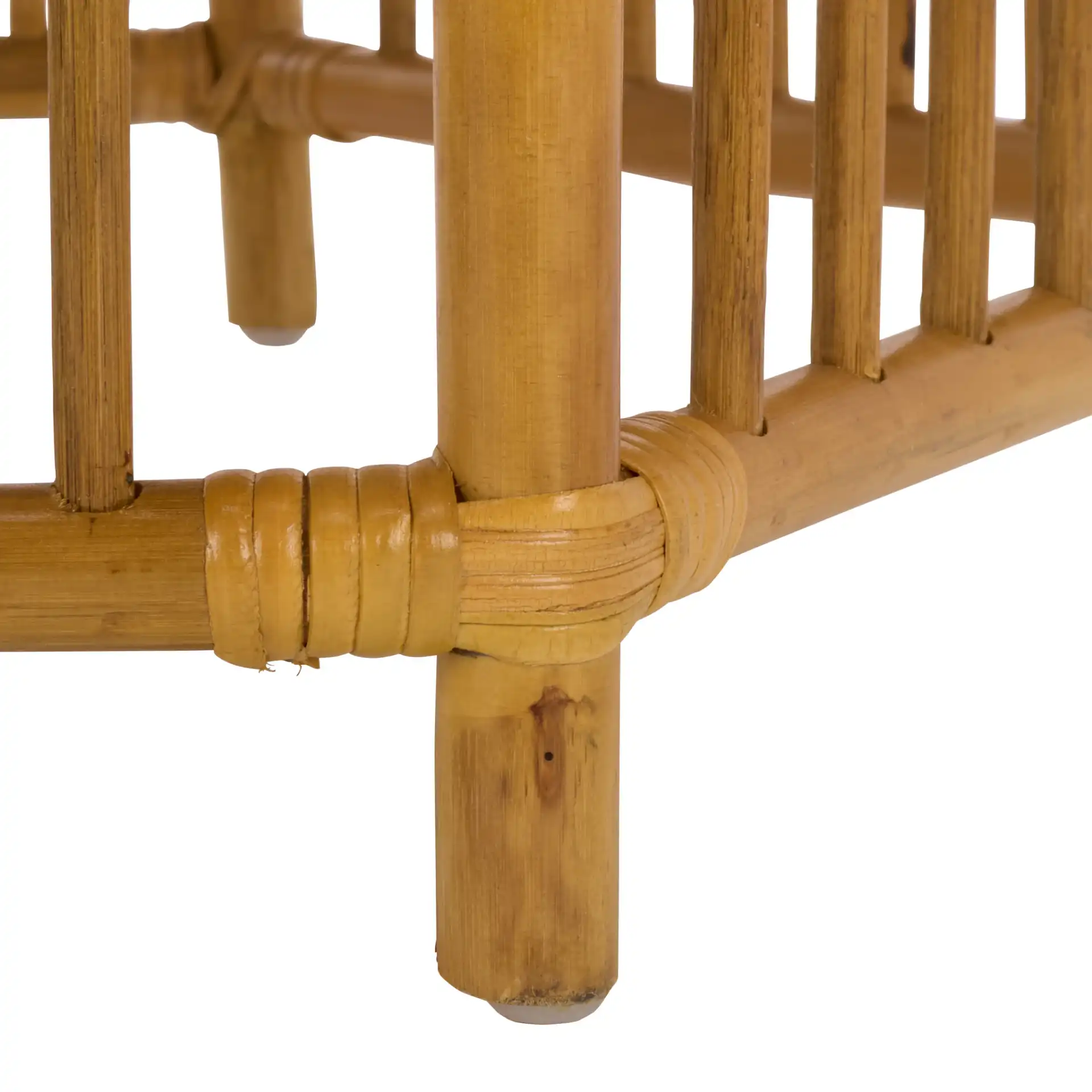 Frederica Rattan Coffee Table in Natural, detail view