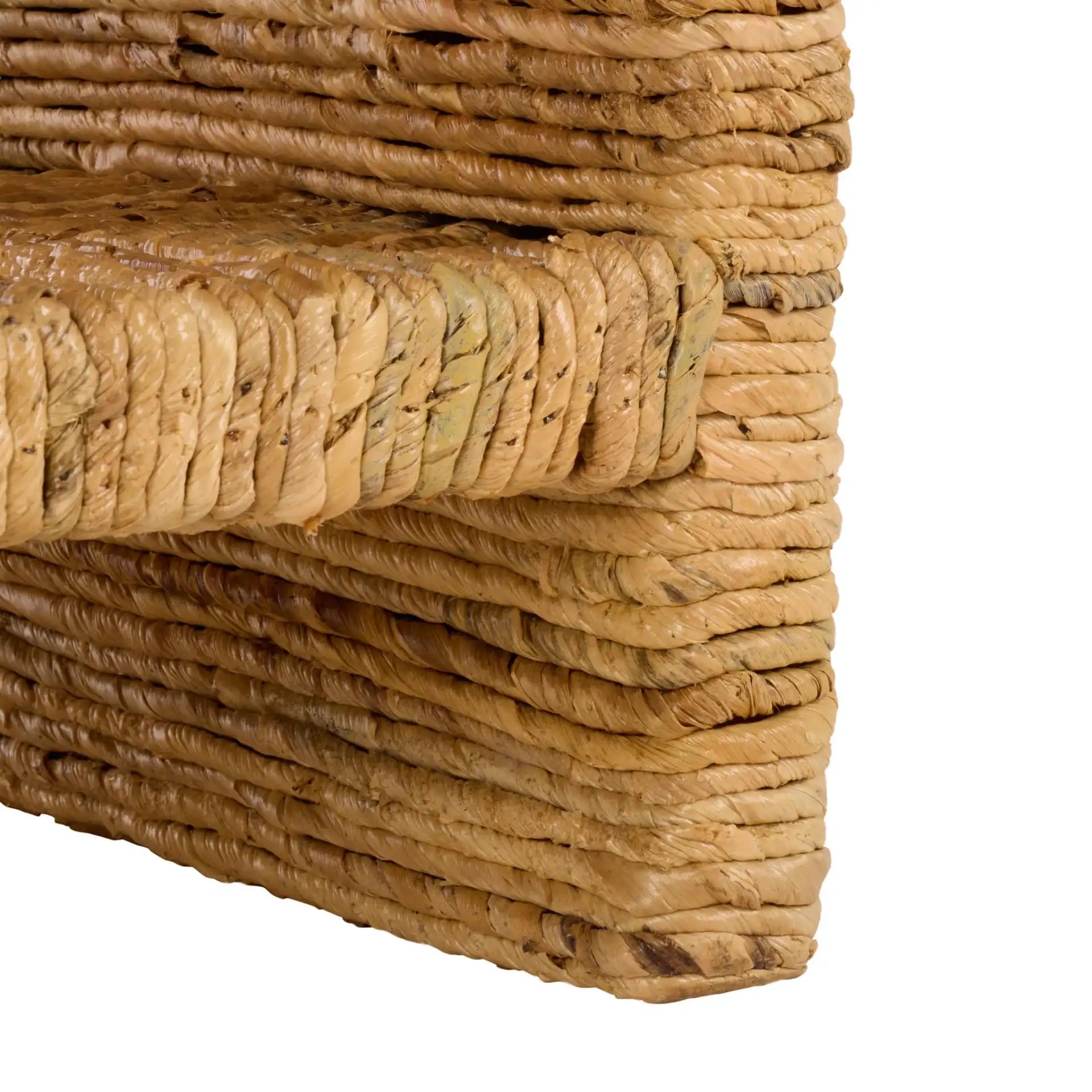 Fowler Abaca Accent Table in Natural, detail view
