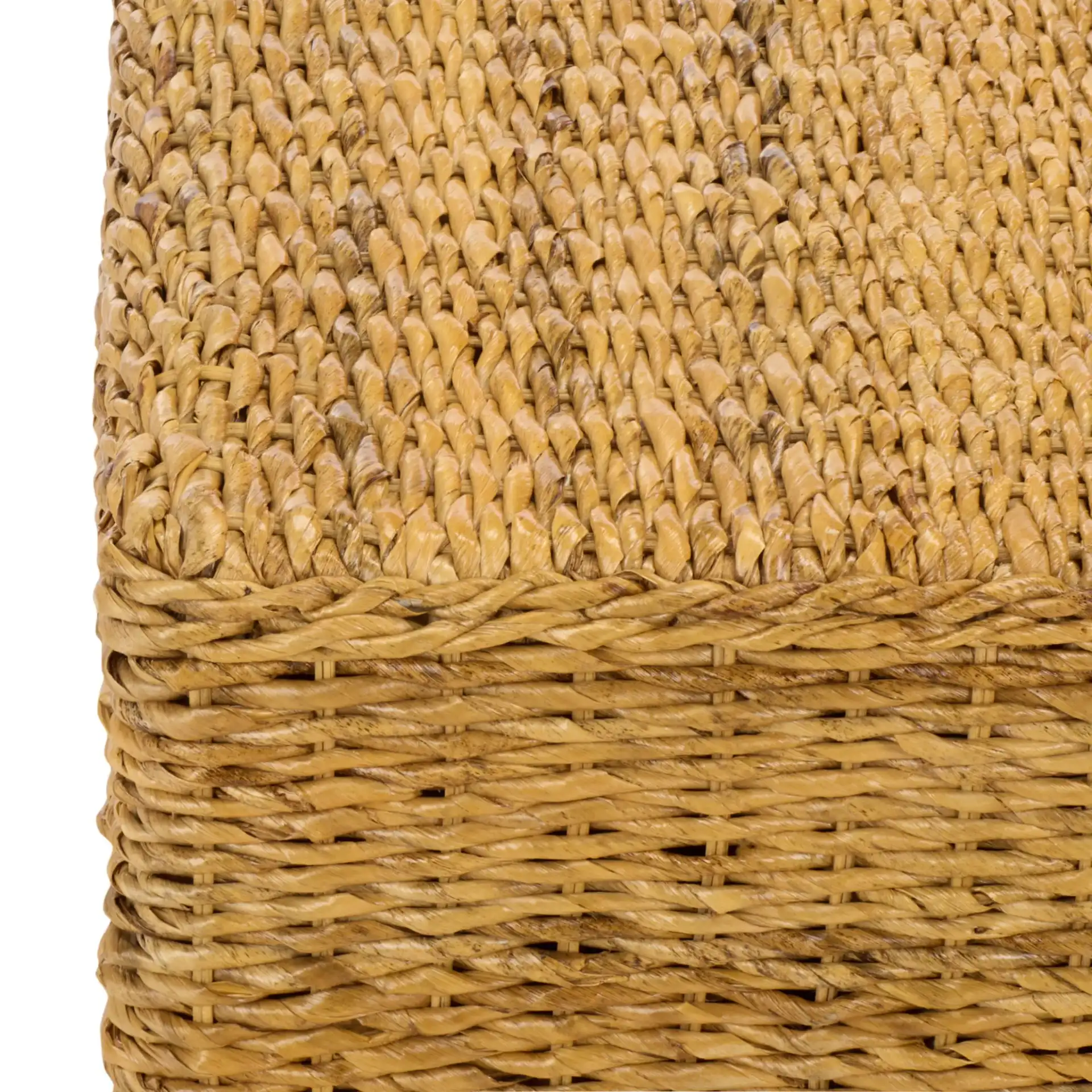 Donovan Abaca Square Coffee Table in Natural in a styled room