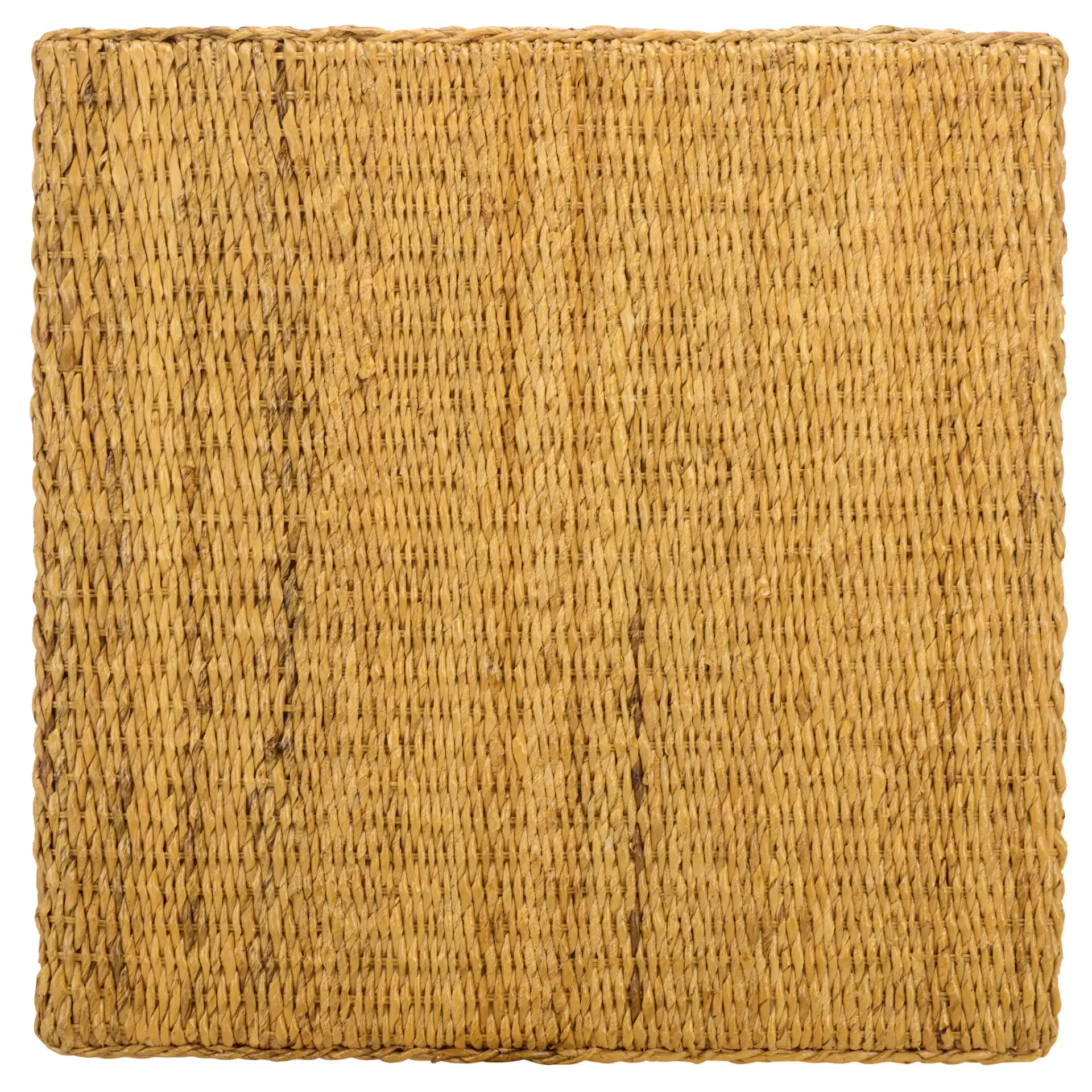 Donovan Abaca Square Coffee Table in Natural, detail view