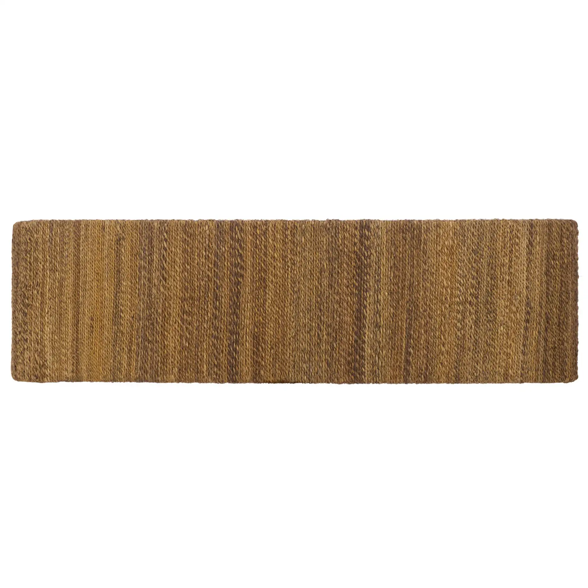 Akina Woven Abaca Bench in Natural, detail view