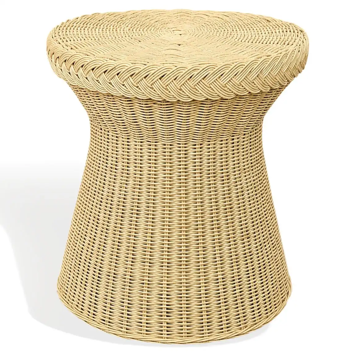 Tasmynne Rattan Accent Table in Natural, detail view