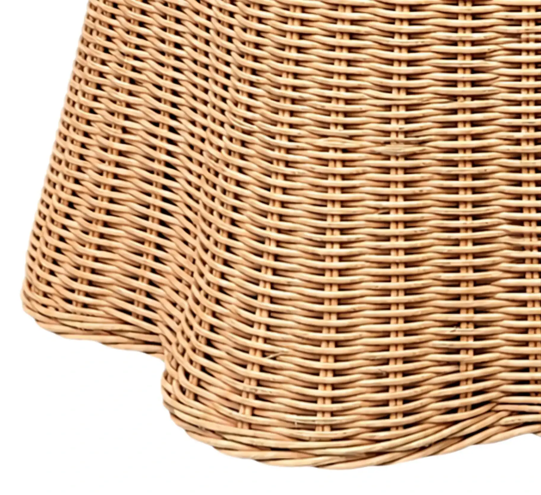 Bayley Rattan Stool in Natural / Beige, detail view