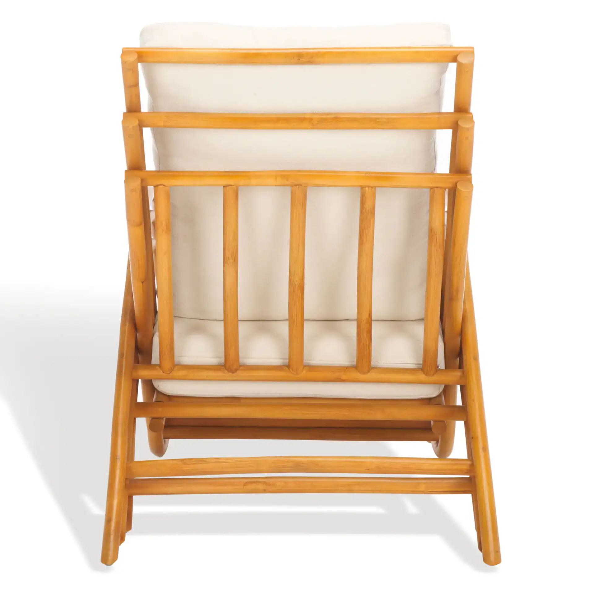 Fernson Rattan Accent Chair in Natural / White, detail view