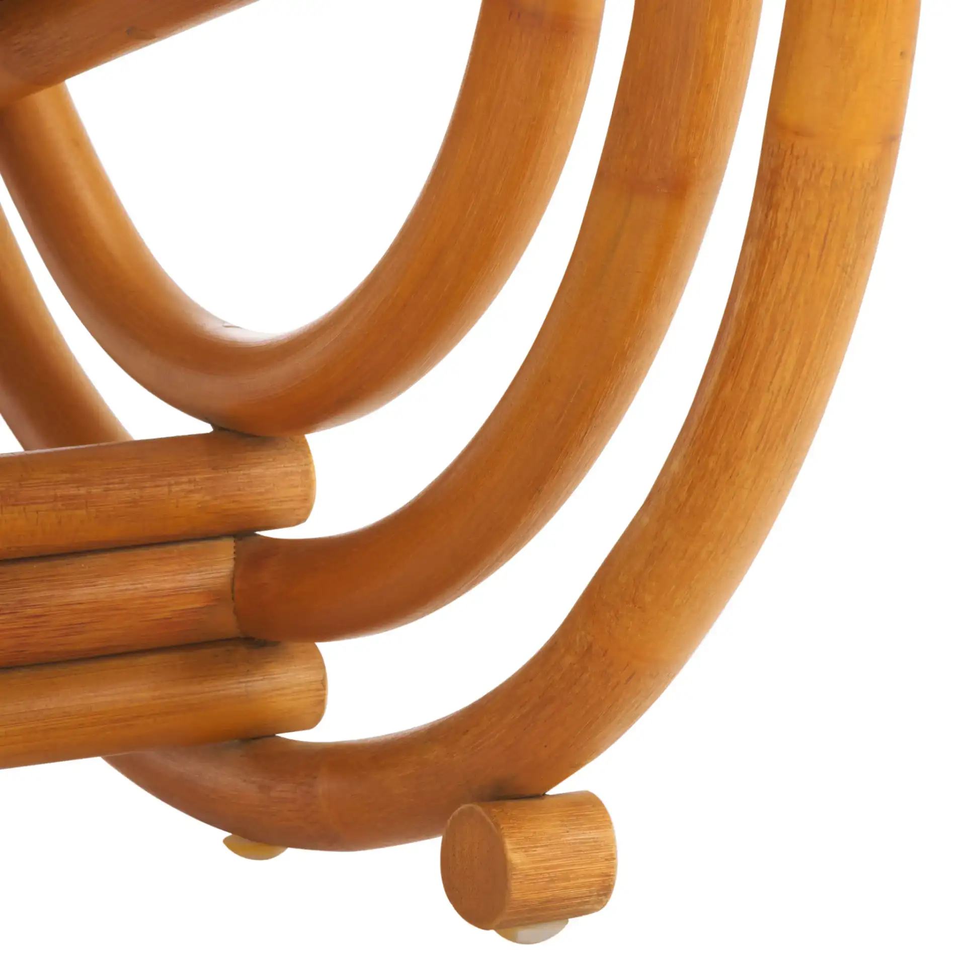 Fernson Rattan Accent Chair in Natural / White, detail view