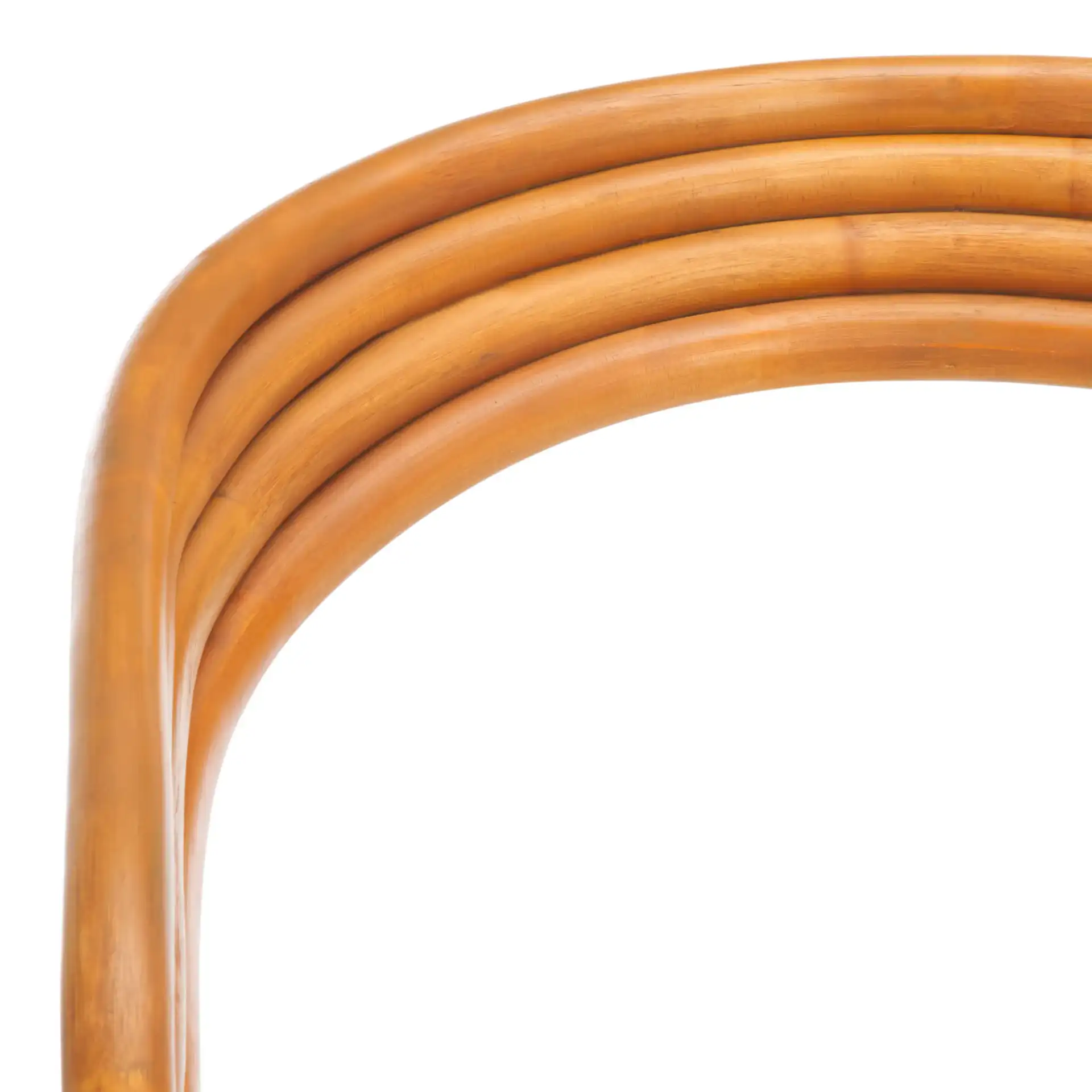 Jennabrook Rattan Dining Chair in Natural / White in a styled room