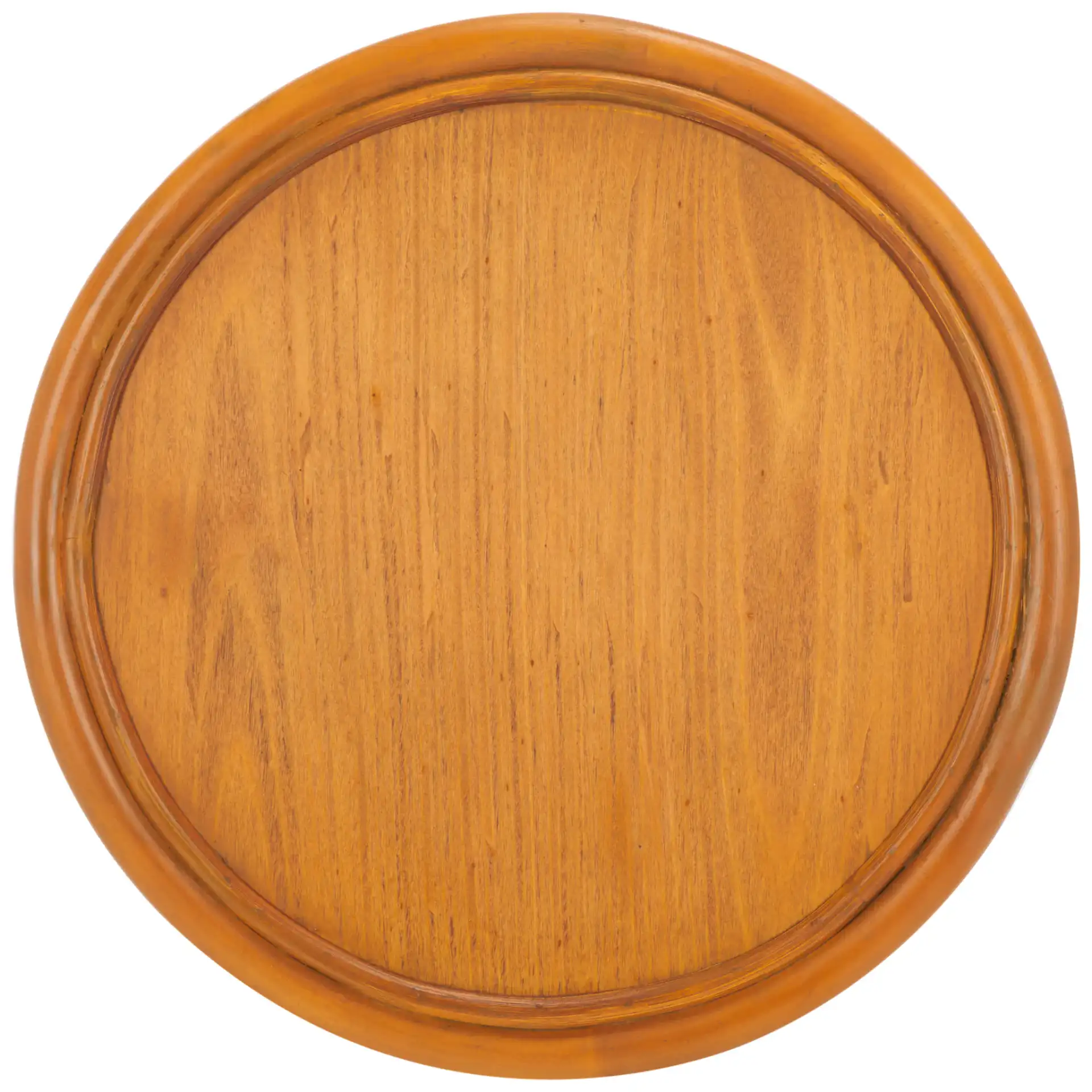 Bayard Rattan Round Accent Table in Natural, detail view