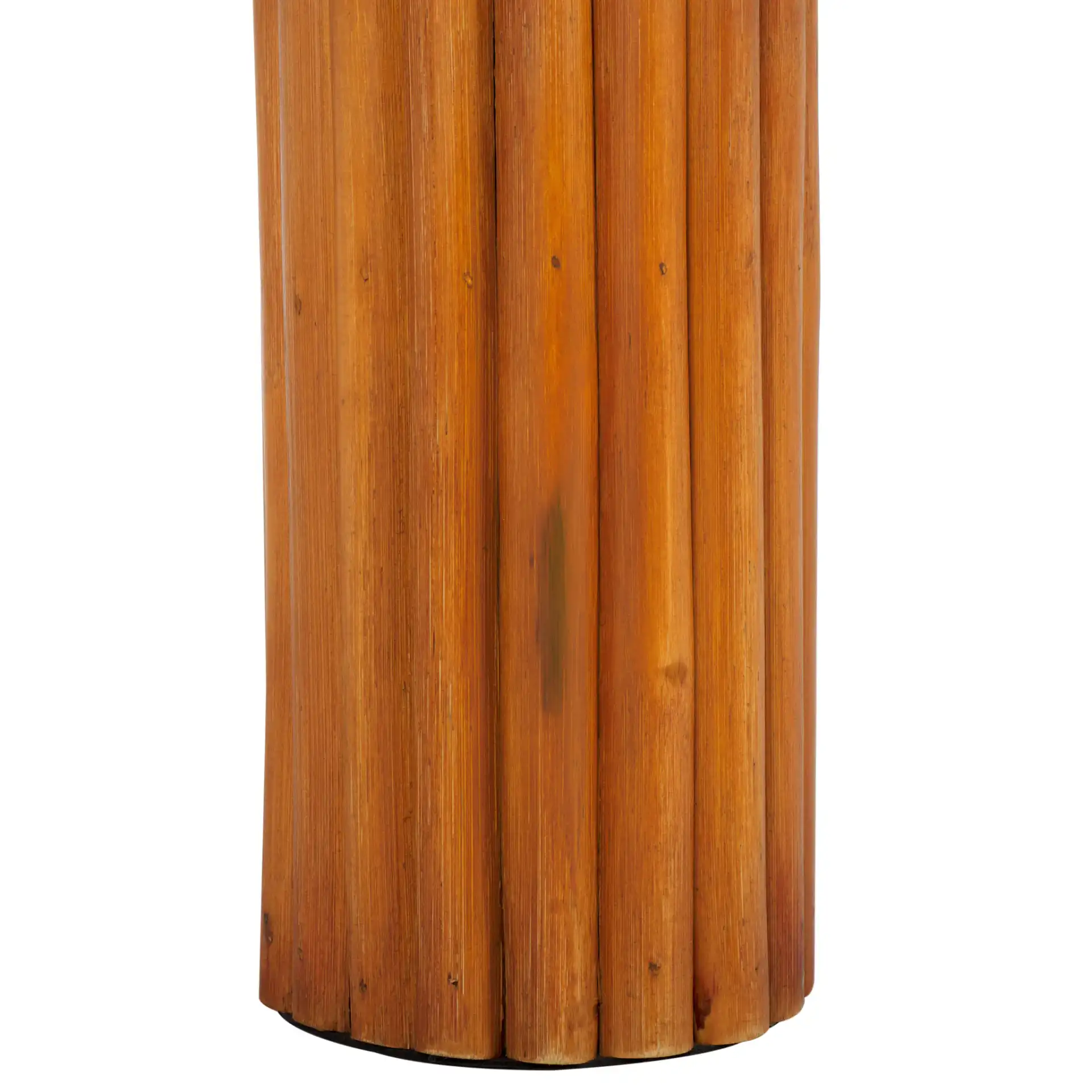 Bayard Rattan Triangle Coffee Table in Natural, detail view