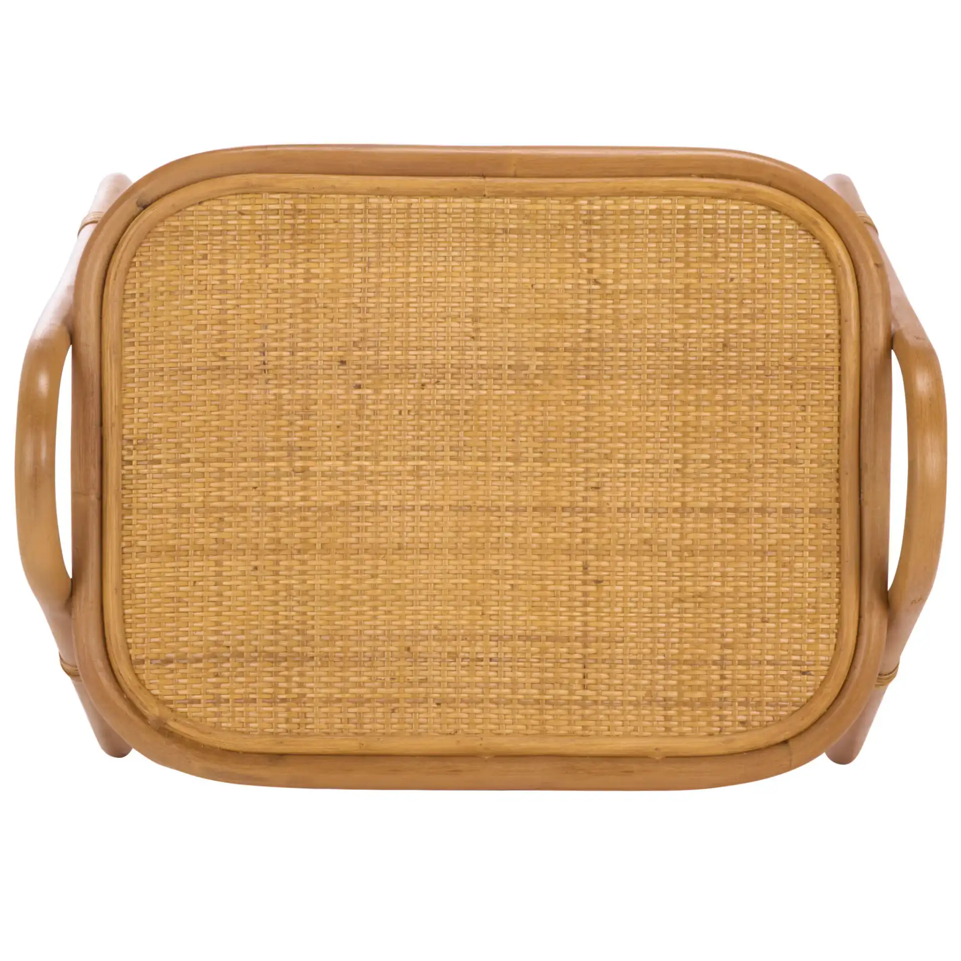 Bayard Rattan Pole Accent Table in Natural, detail view