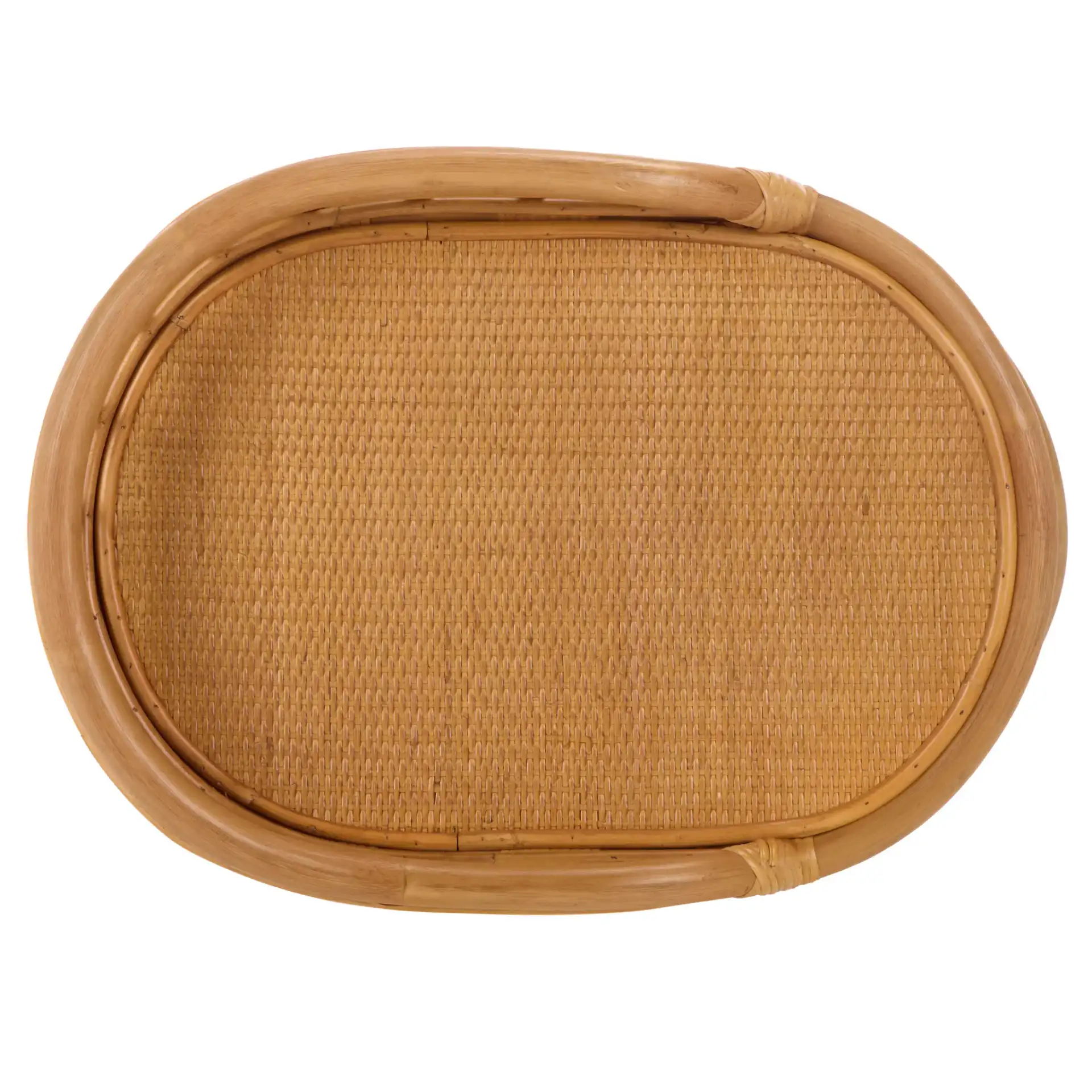 Shayleen Rattan Pole Accent Table in Natural, detail view