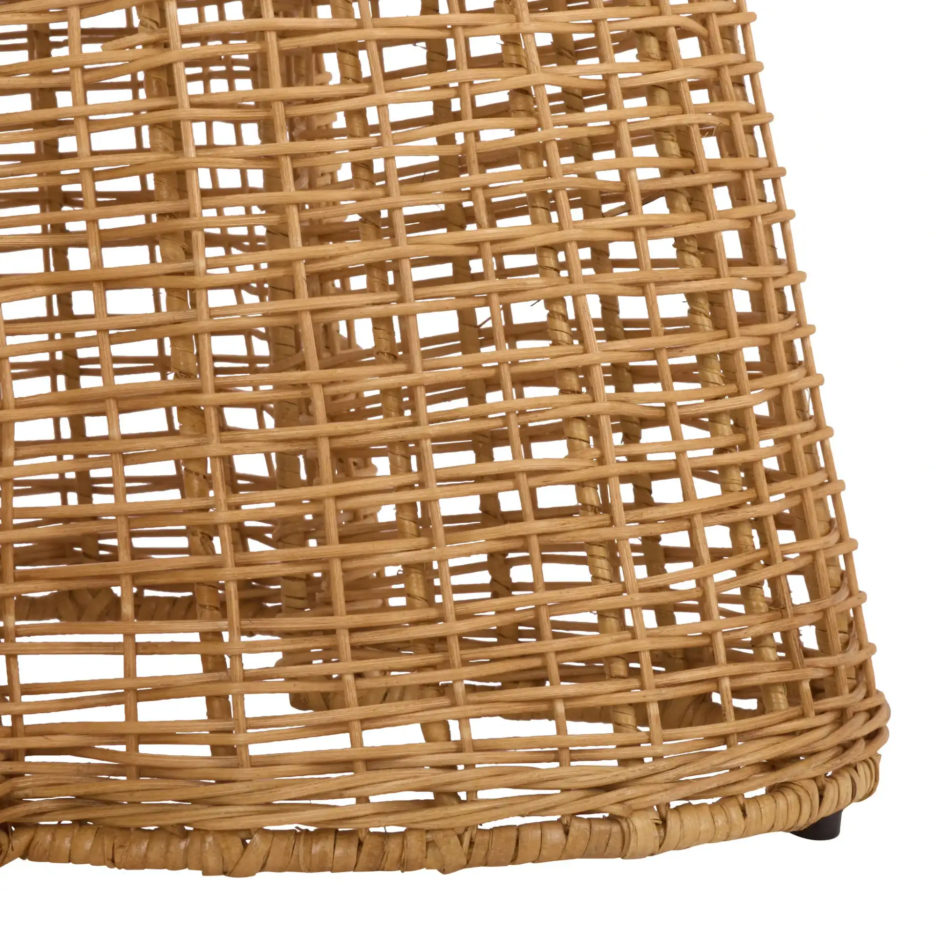 Jilliette Rattan Console Table in Natural, detail view