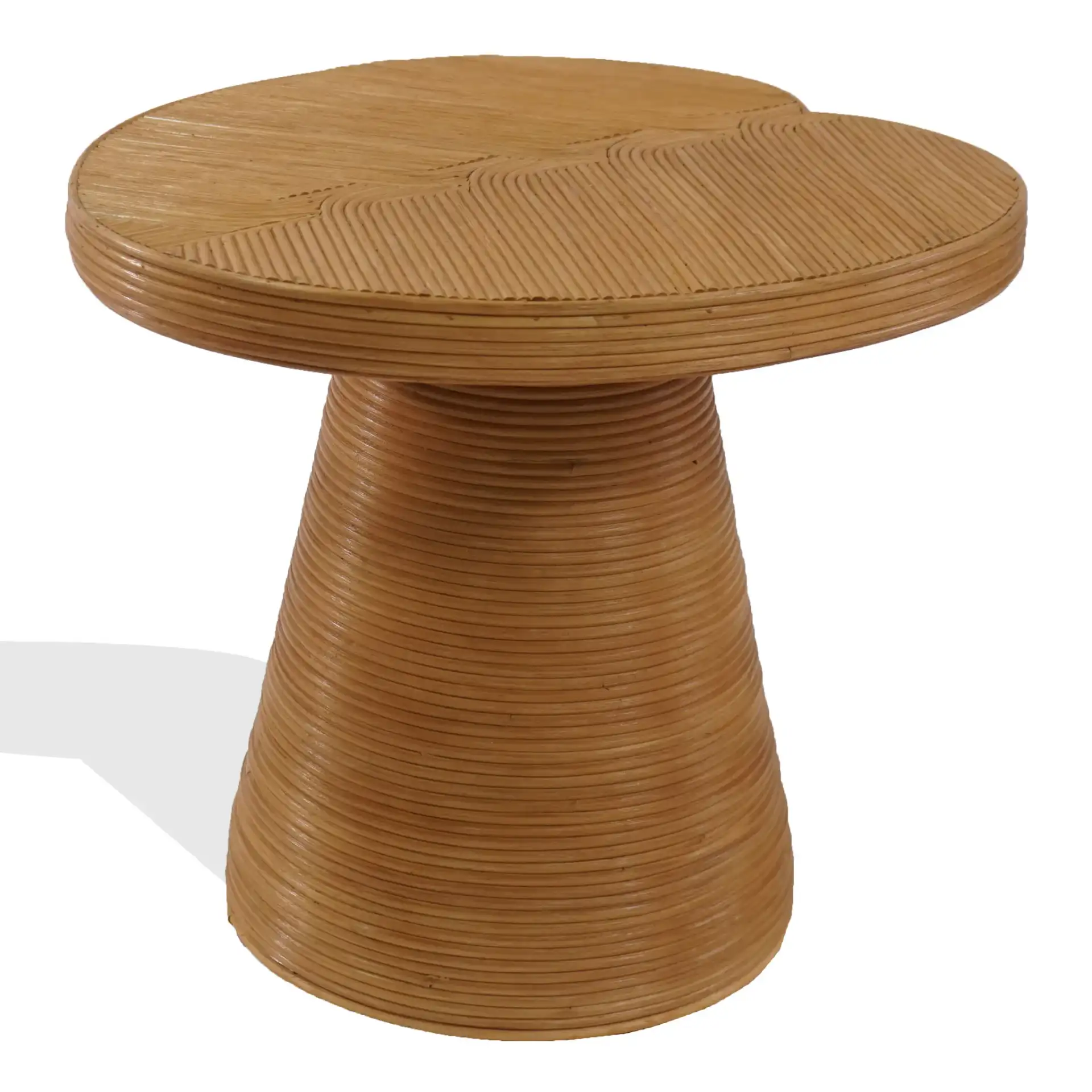 Vyvianna Rattan Accent Table in Natural, detail view
