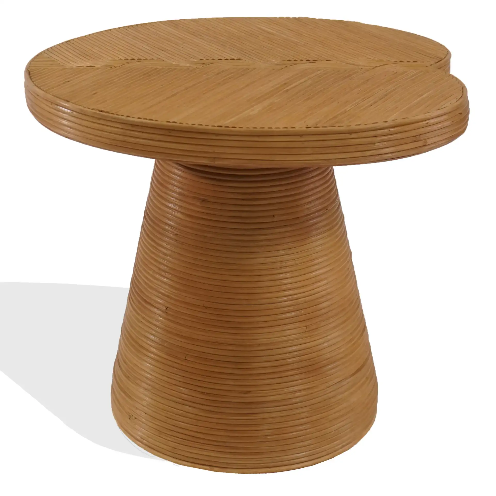 Vyvianna Rattan Accent Table in Natural, detail view