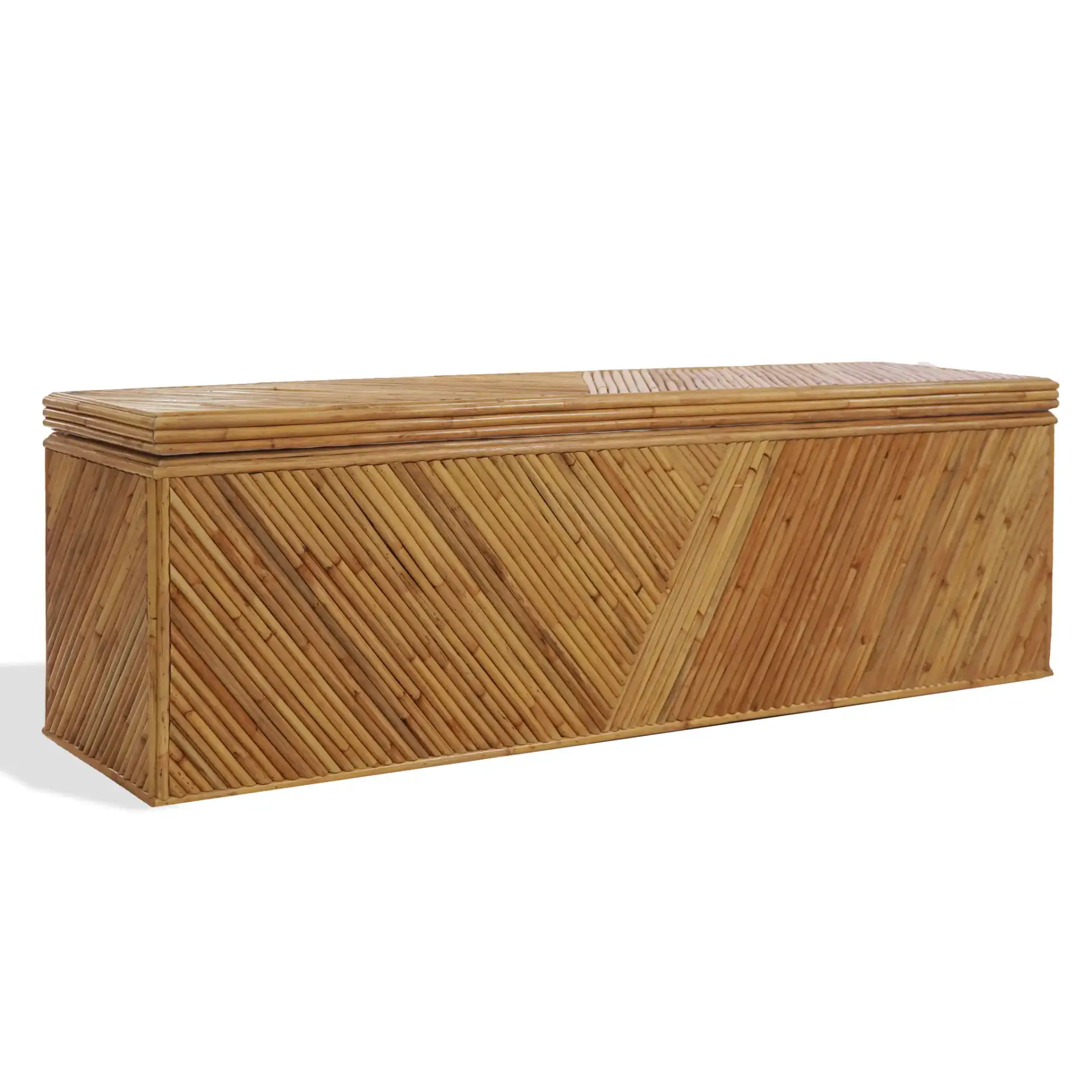 Zoeigh Rattan Trunk in Natural, detail view