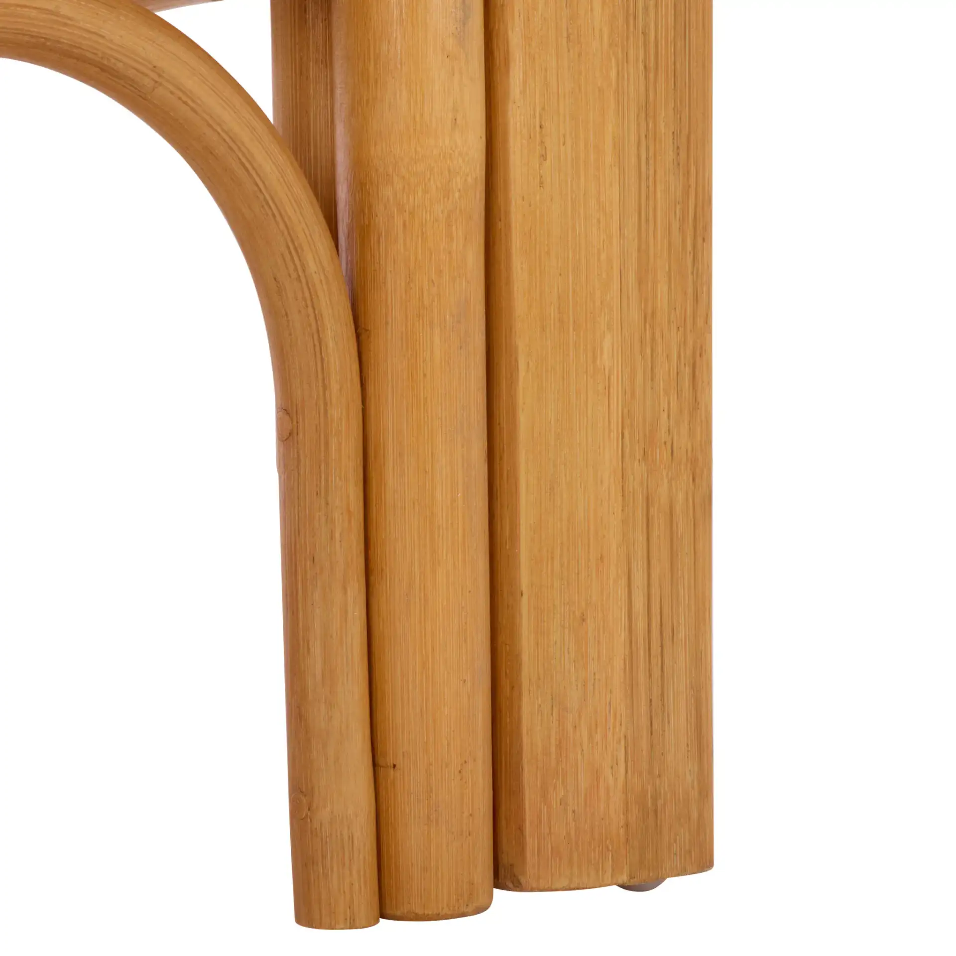 Isaias Rattan Loveseat in Natural, detail view